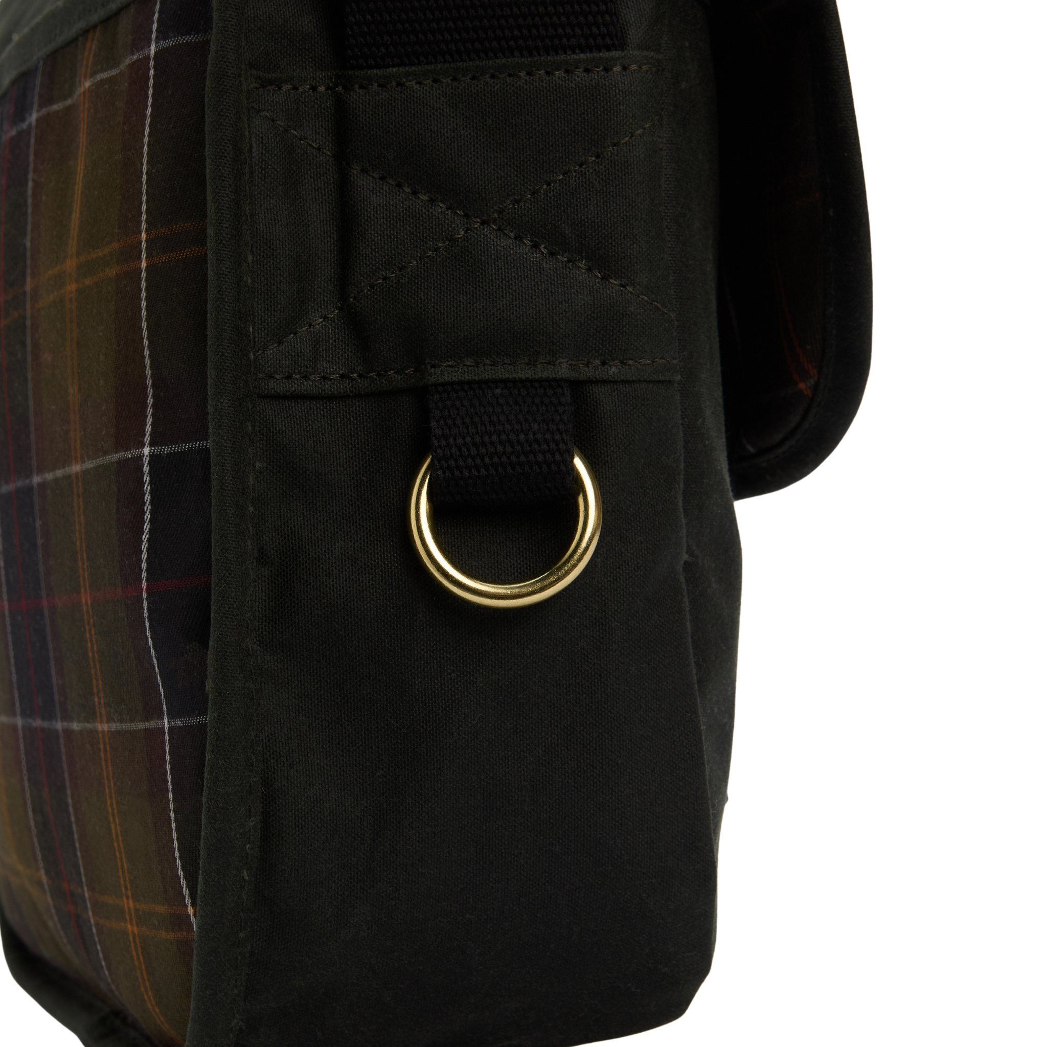 Mens Barbour Sage Field Wax Riever Crossbody Bag