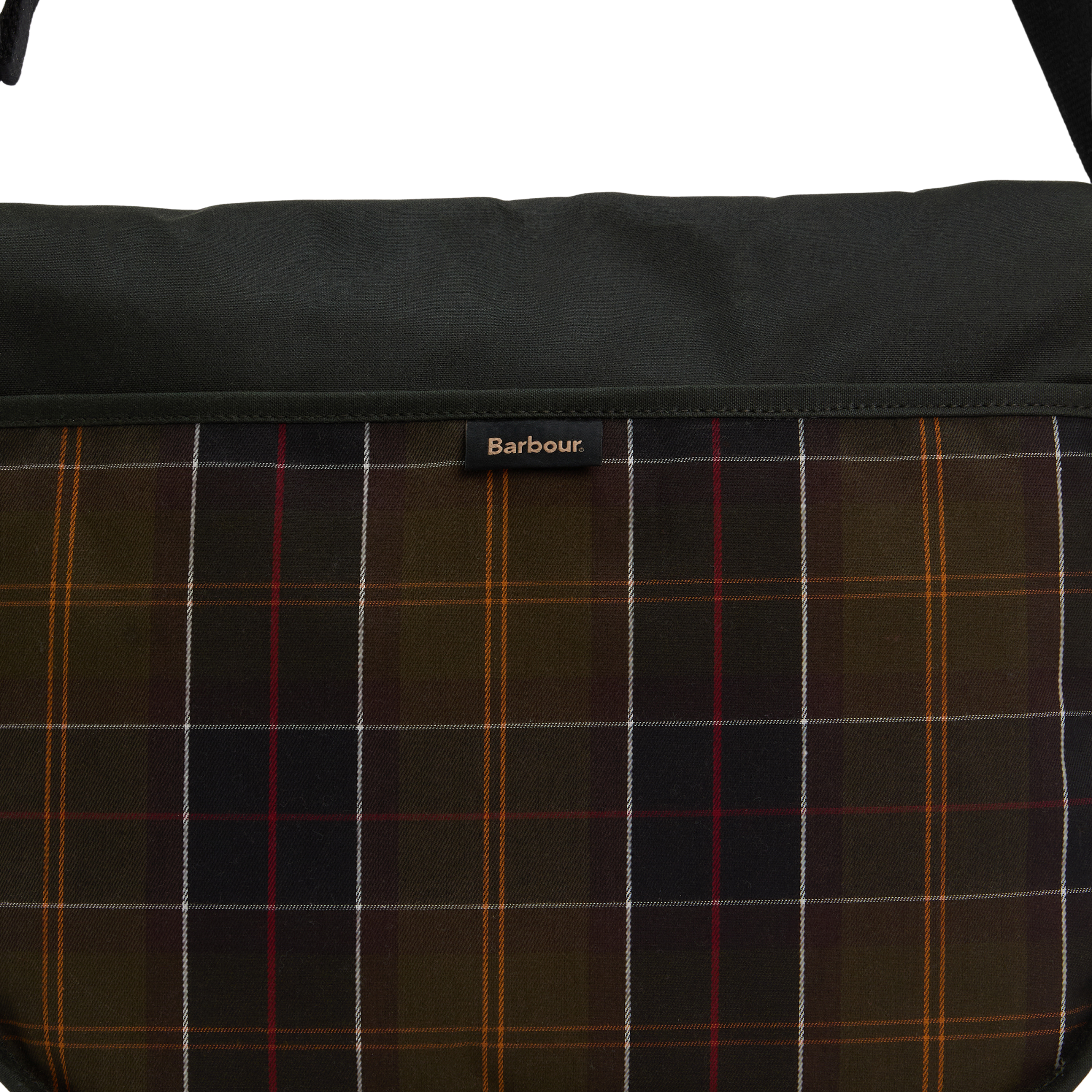 Mens Barbour Sage Field Wax Riever Crossbody Bag