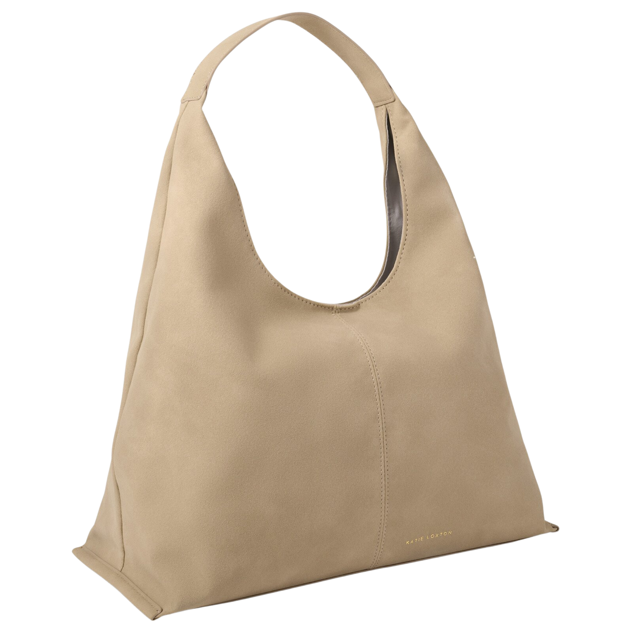 Womens Katie Loxton Light Taupe Suedette Laila Slouch Shoulder Bag
