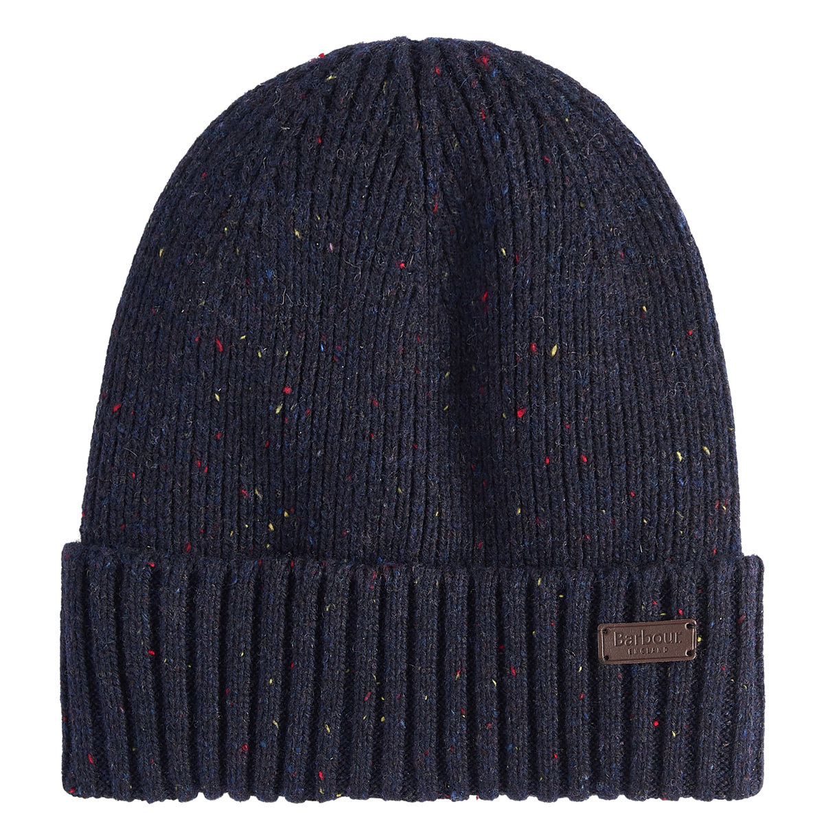 Mens Barbour Navy Carlton Fleck Beanie & Scarf Gift Set