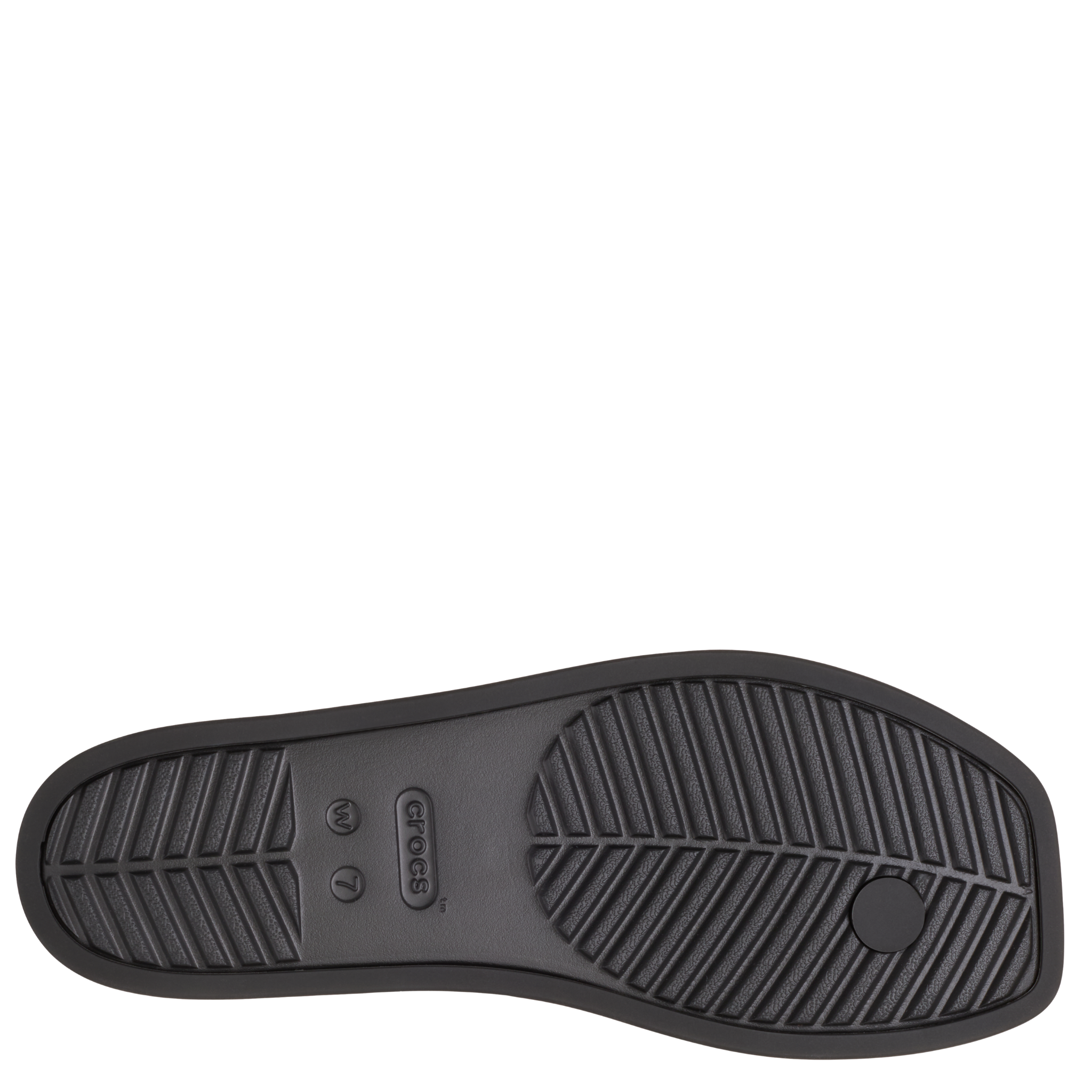 Womens Crocs Black Miami Flip Flops