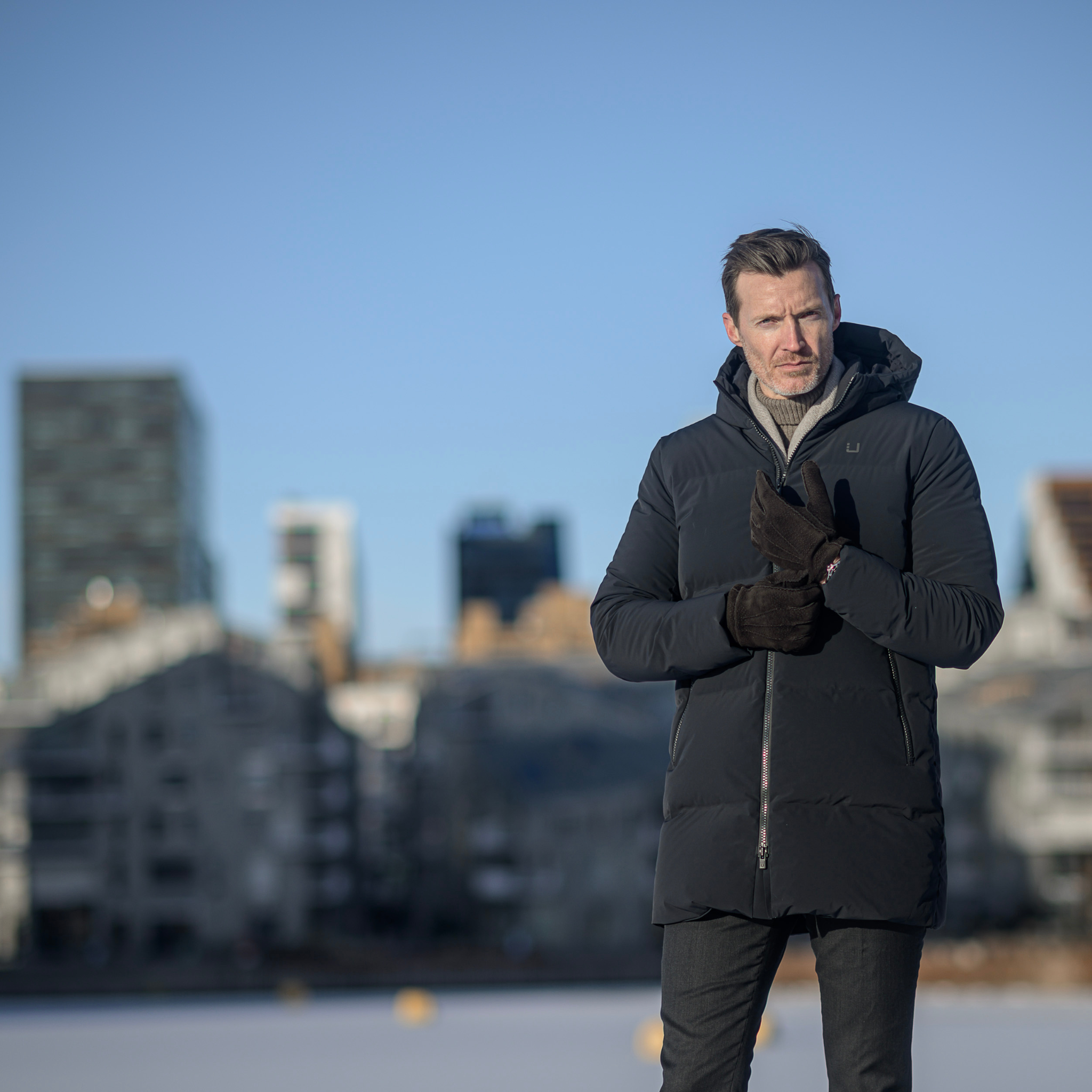 Mens UBR Black Titan Down Parka