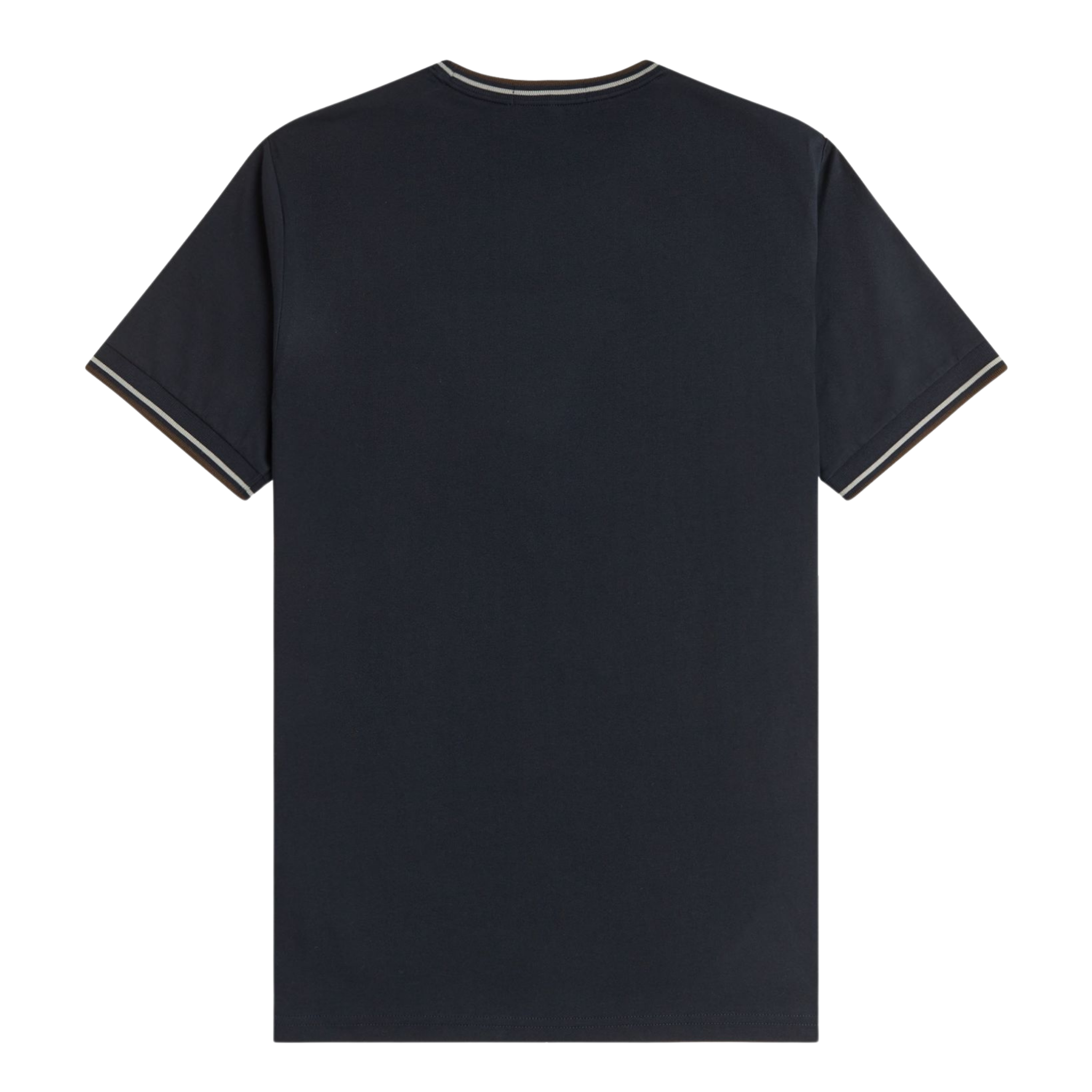 Mens Fred Perry Navy/Warm Oat/Tobacco Twin Tipped S/s T Shirt