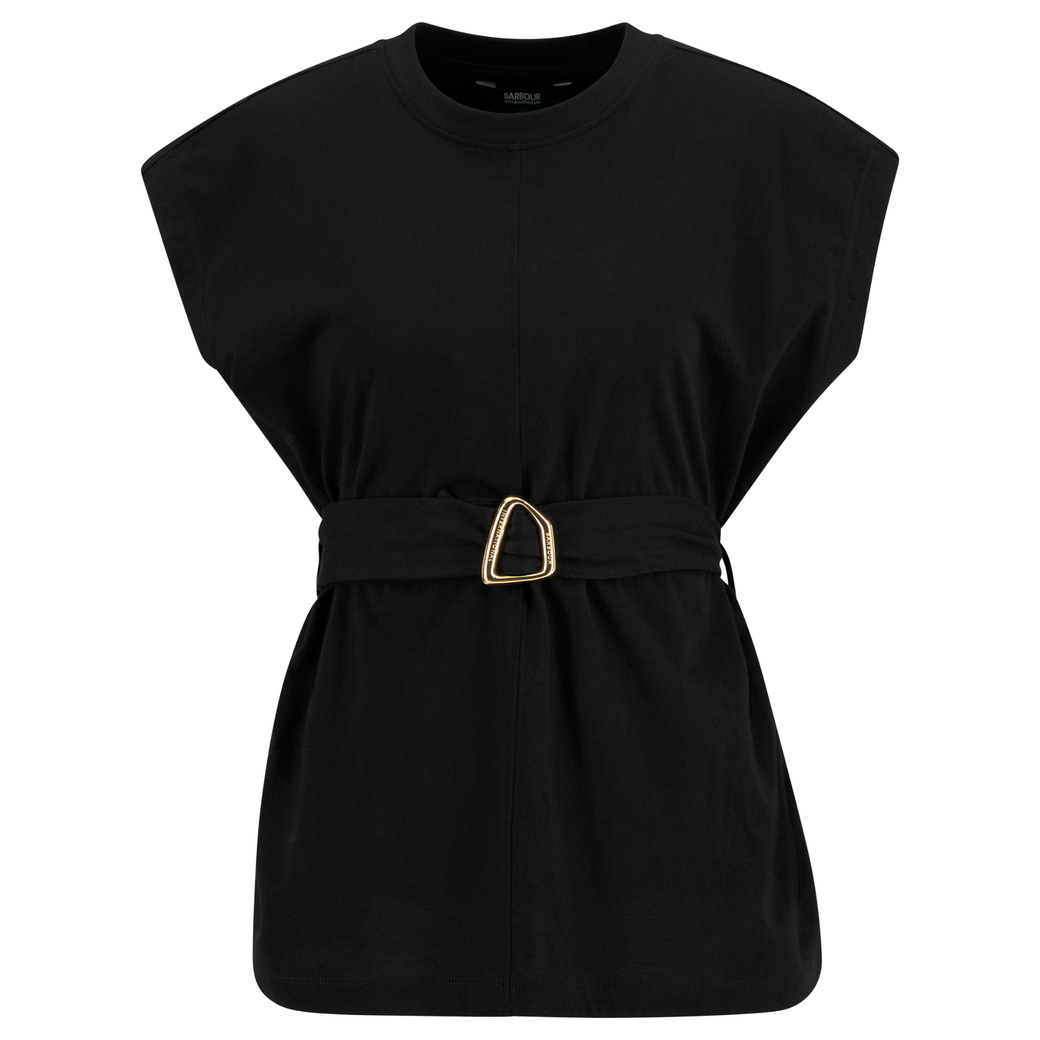 Womens Barbour International Black Alexis Top