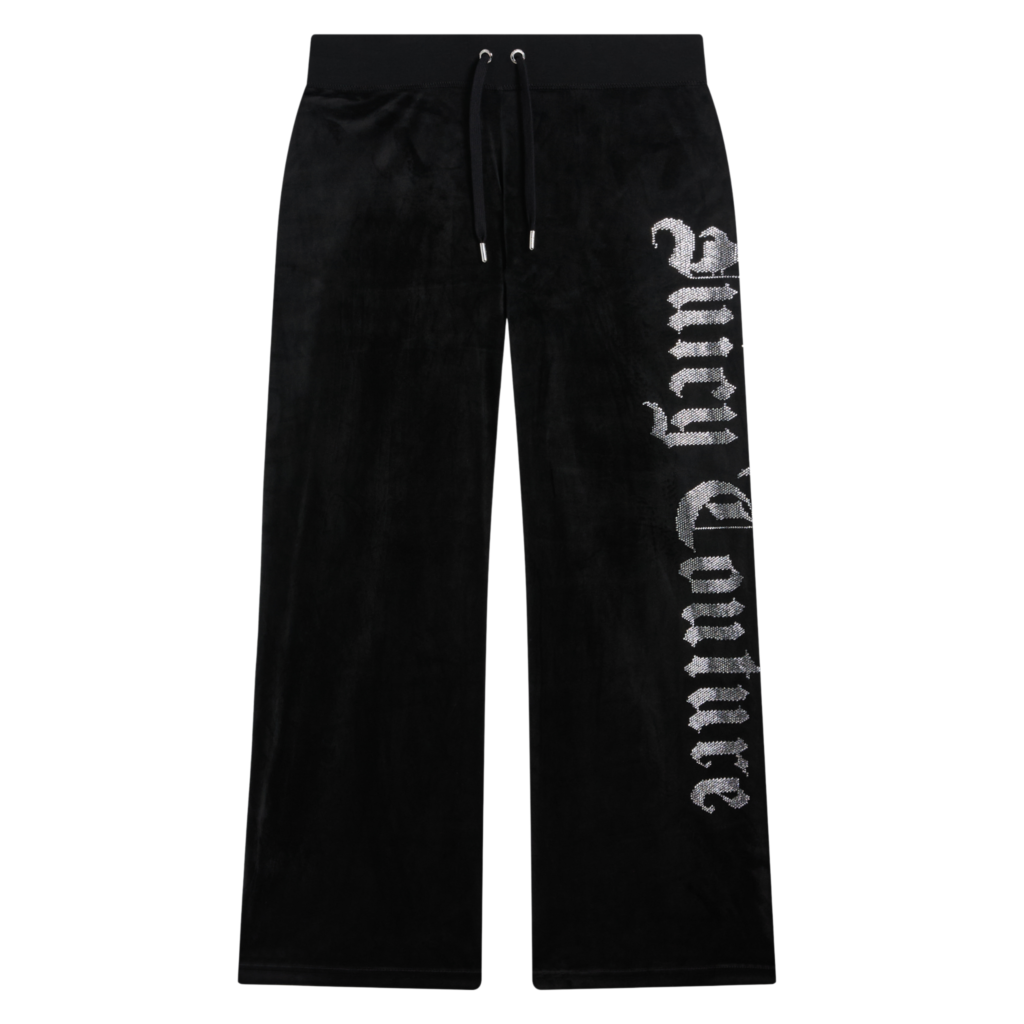 Womens Juicy Couture Black Old Gothic Straight Pants