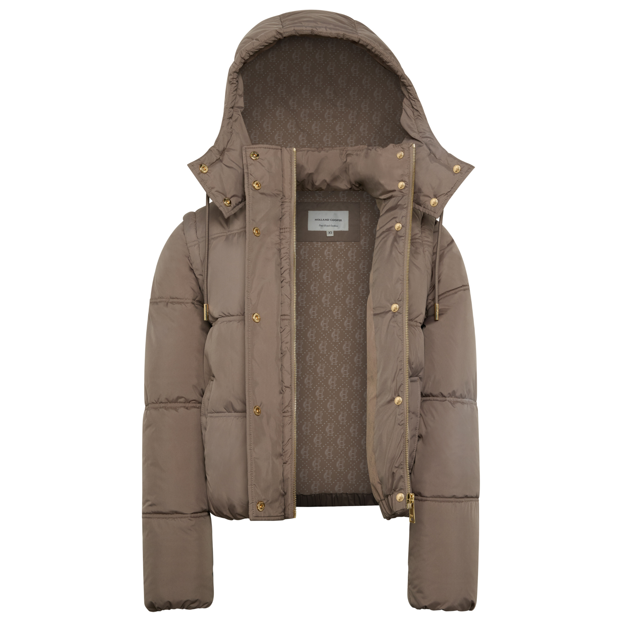 Womens Holland Cooper Porcini Milton Convertible Jacket