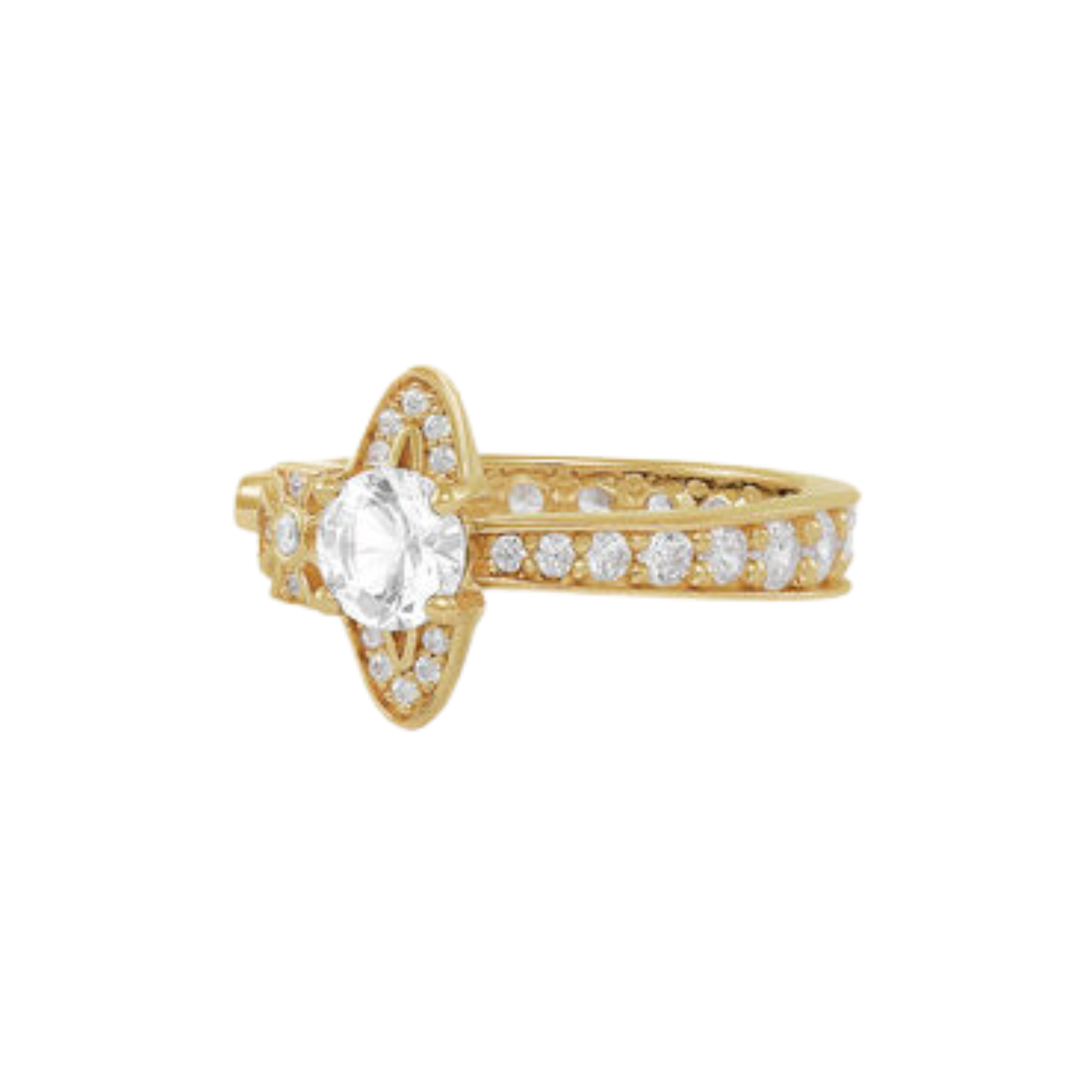 Vivienne Westwood Gold/White CZ Maitena Ring