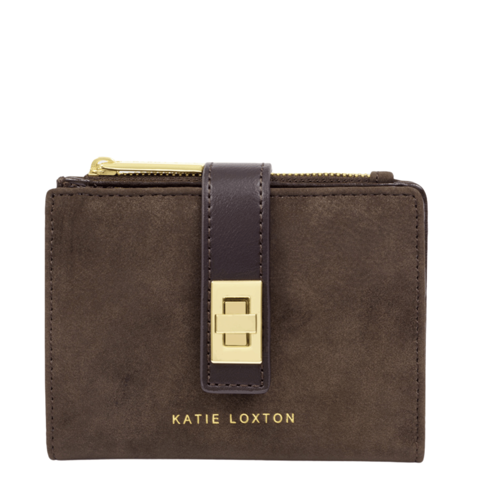 Womens Katie Loxton Bitter Chocolate Orin Twist Lock Purse