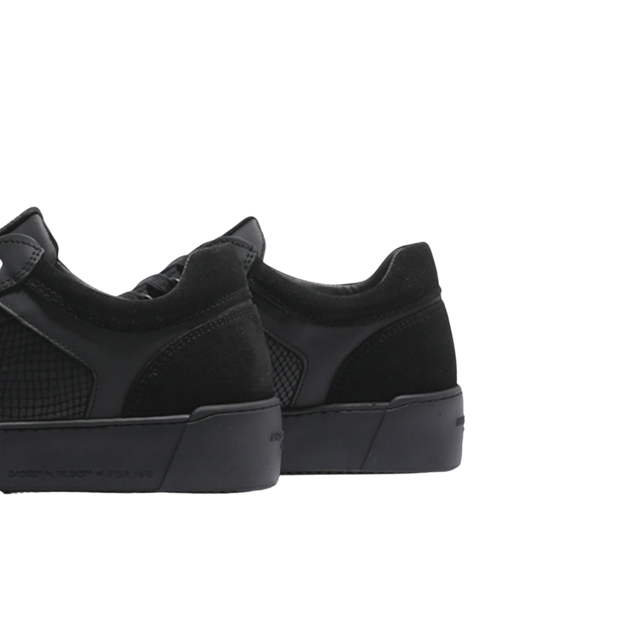 Mens Android Homme Black Venice Rubberised Stealth Cobra Trainers