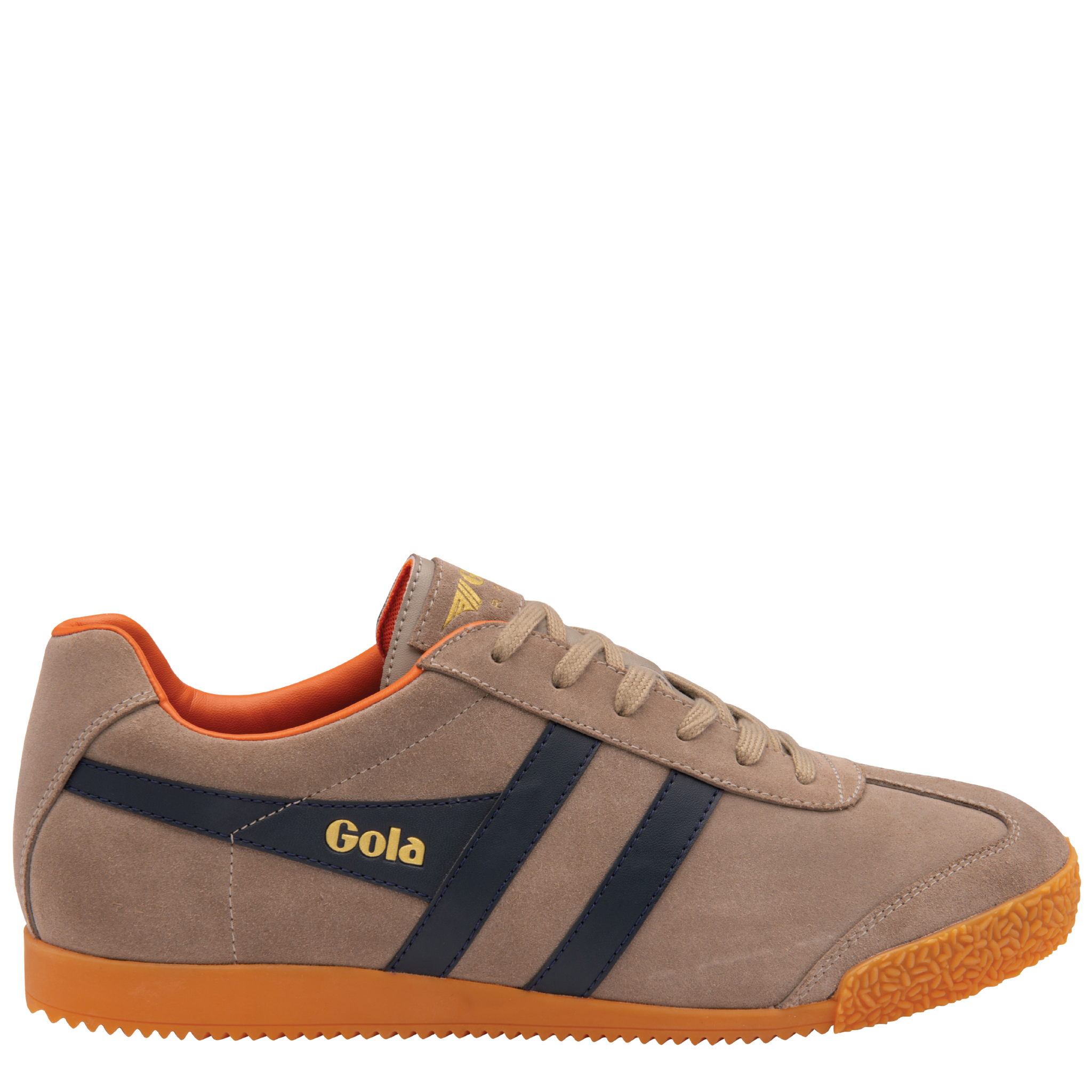 Mens Gola Rhino/Navy/Moody Orange Harrier Trainers