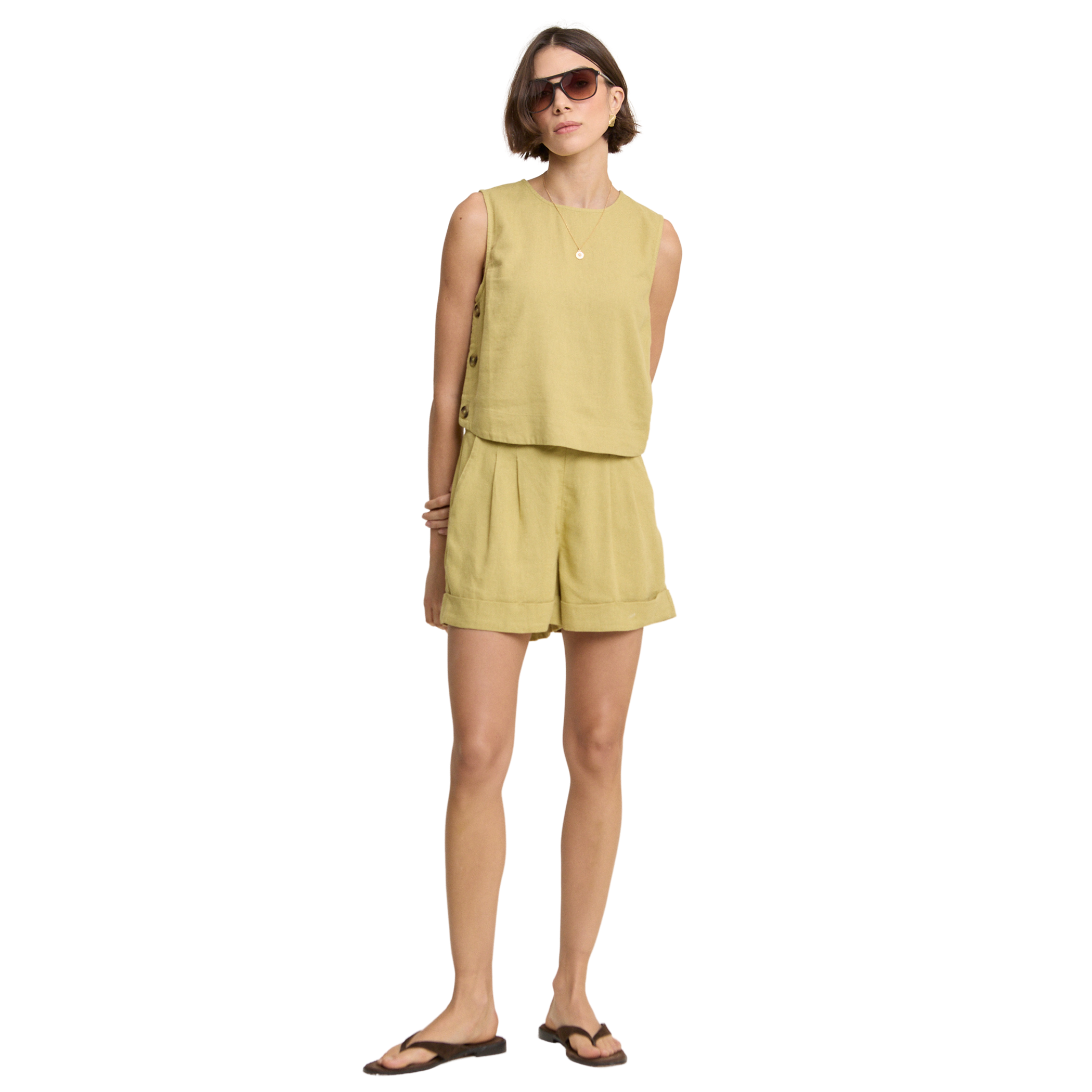 Womens Nobody's Child Green Torrent Turn Up Shorts