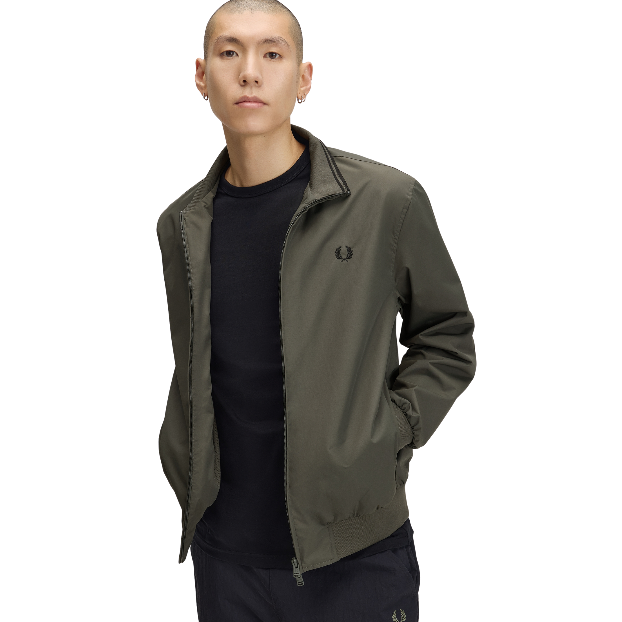 Mens Fred Perry Field Green Brentham Jacket
