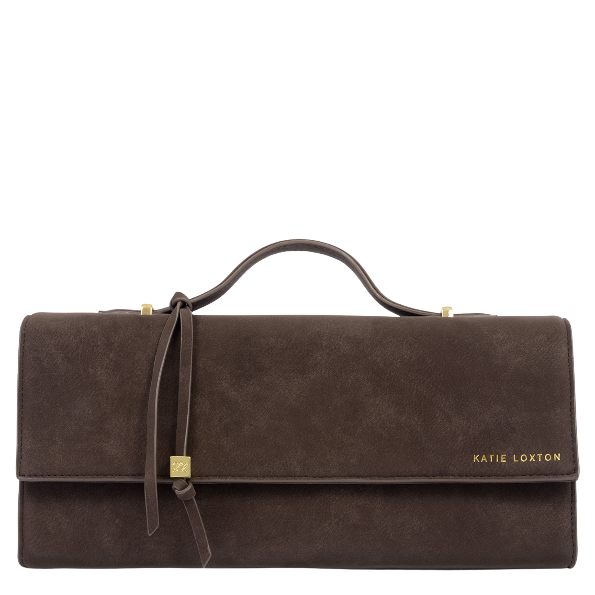 Womens Katie Loxton Bitter Chocolate Alma Clutch Bag
