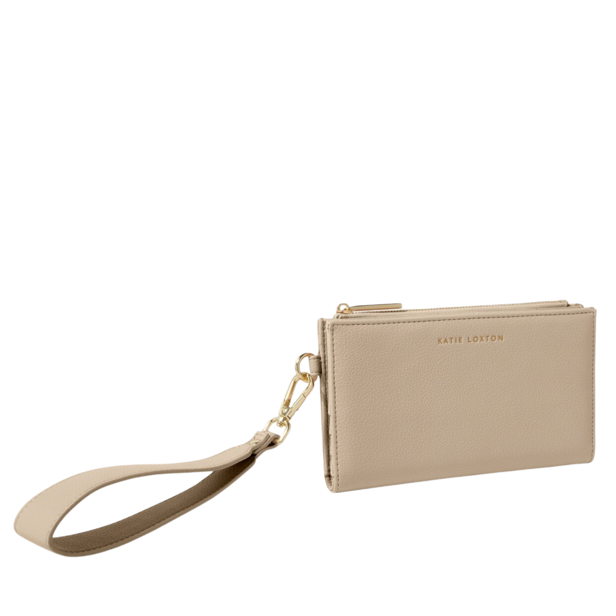 Womens Katie Loxton Light Taupe Zana Wristlet Purse