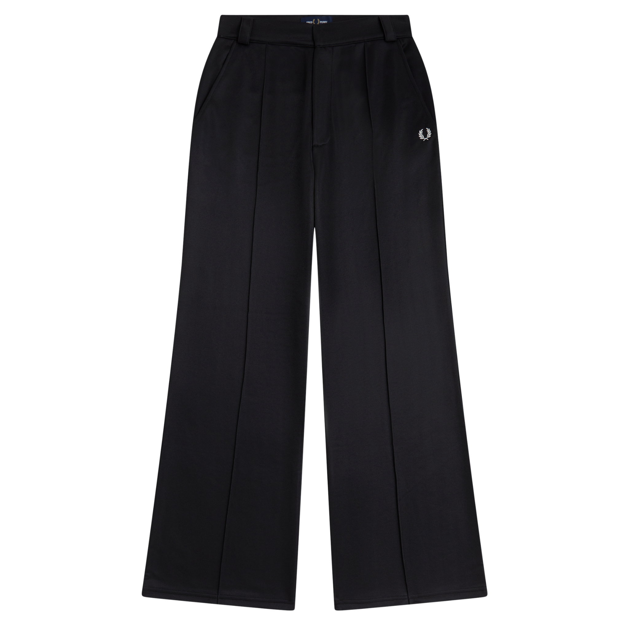 Womens Fred Perry Black Tricot Trousers