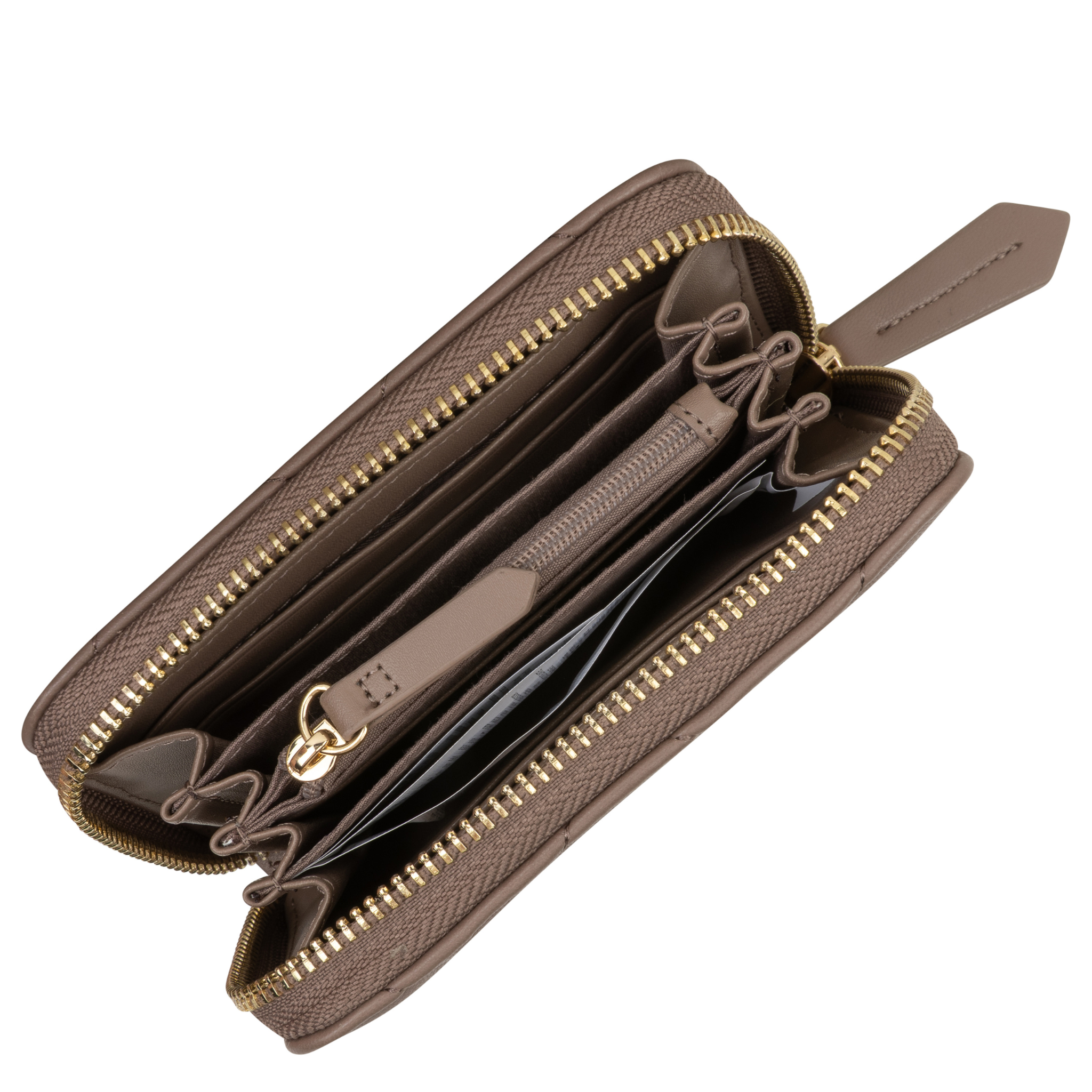 Womens Valentino Taupe Ocarina Small ZA Purse