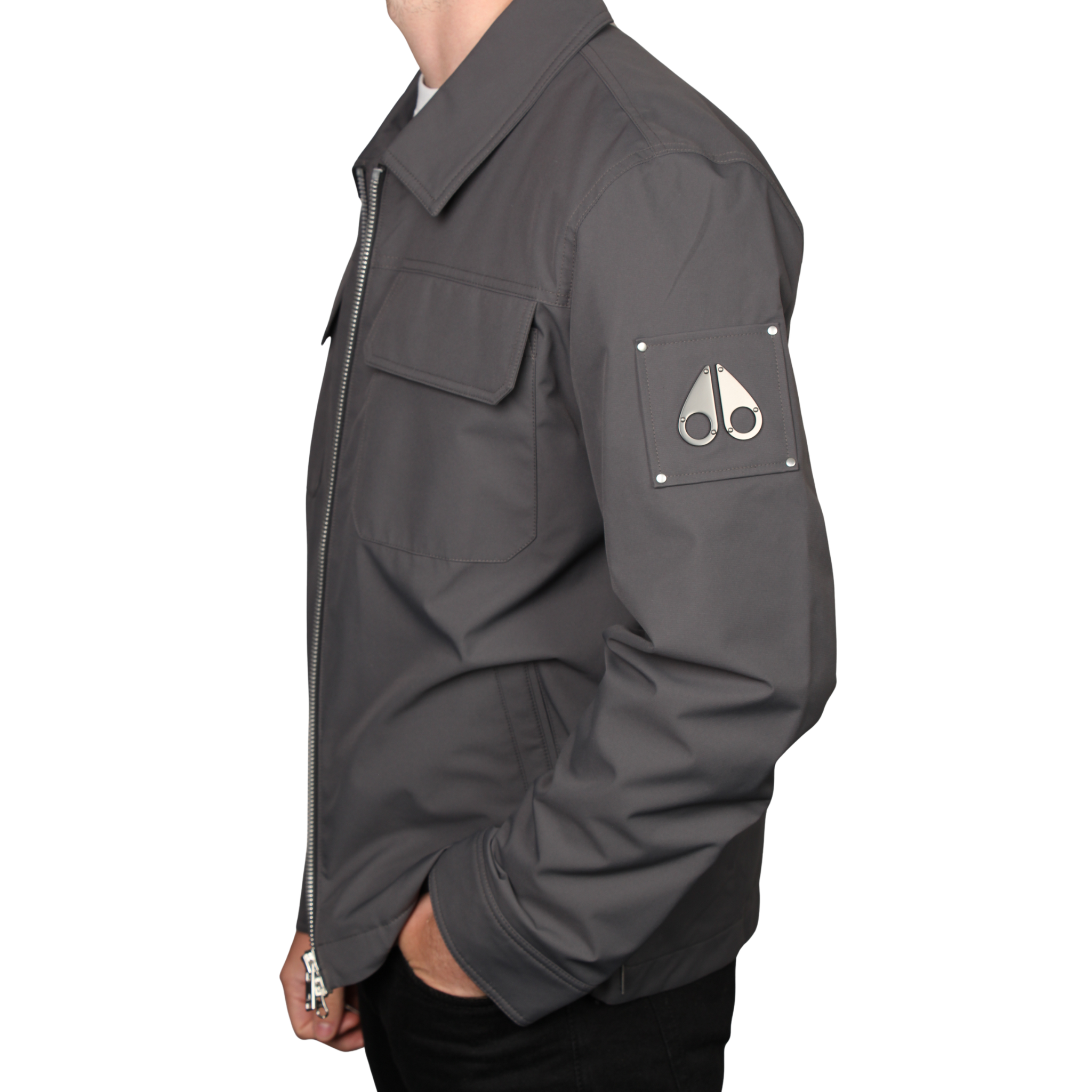 Mens Moose Knuckles Cement Jacques Jacket