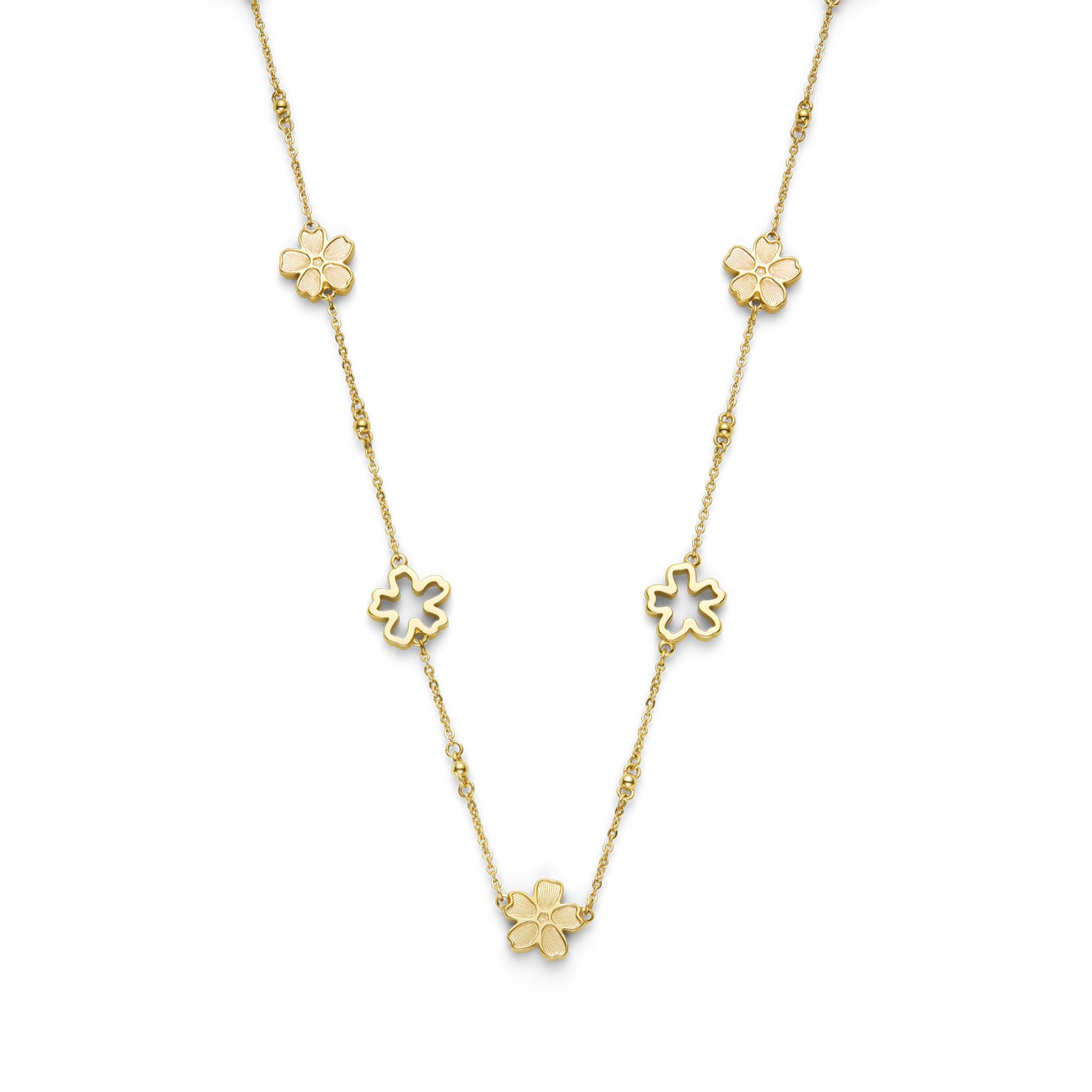 Womens Olivia Burton Gold Floral Forget Me Not Necklace