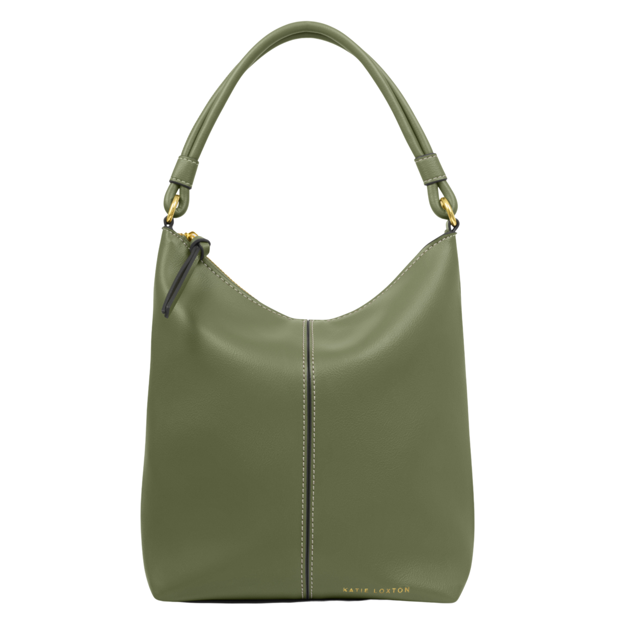 Womens Katie Loxton Khaki Hallie Satchel Bag