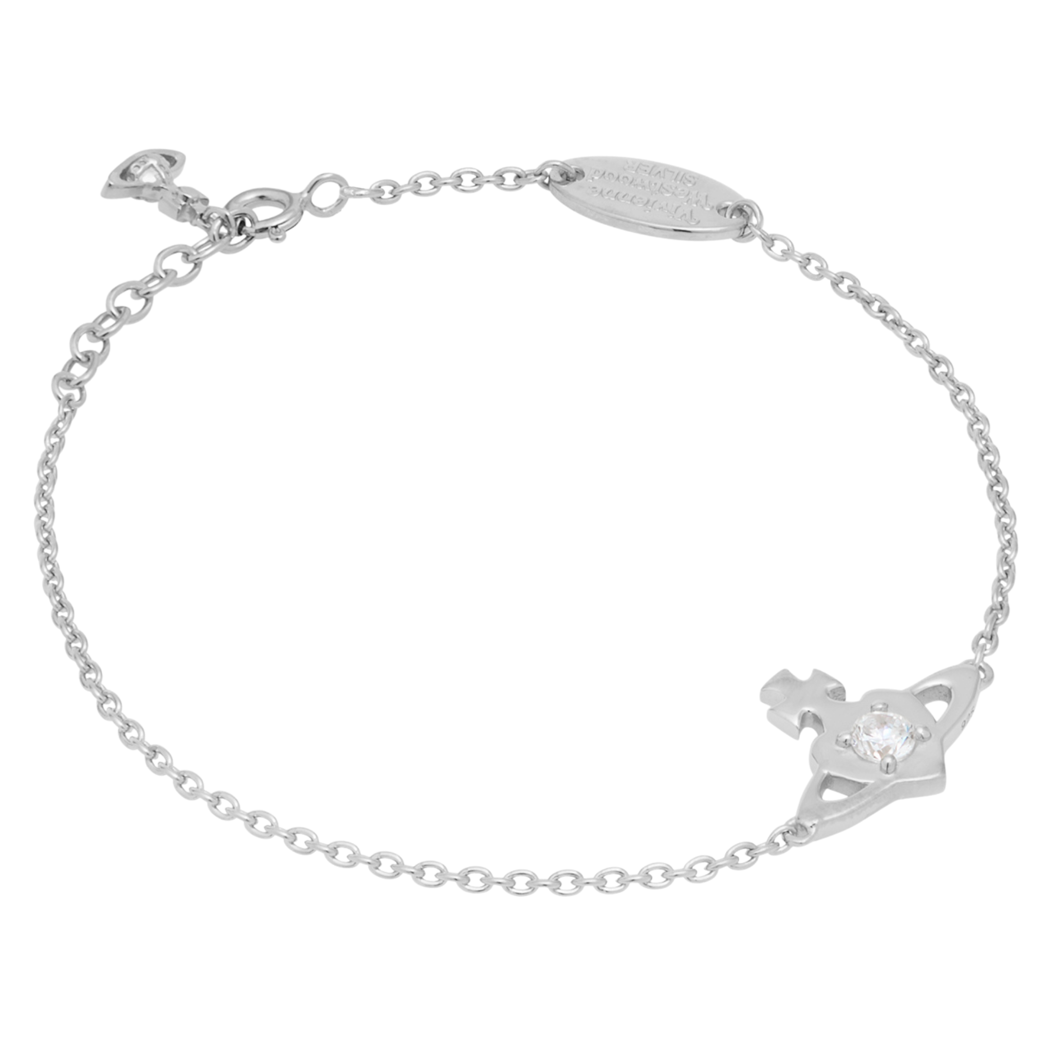 Vivienne Westwood Platinum/White CZ Noella Bracelet