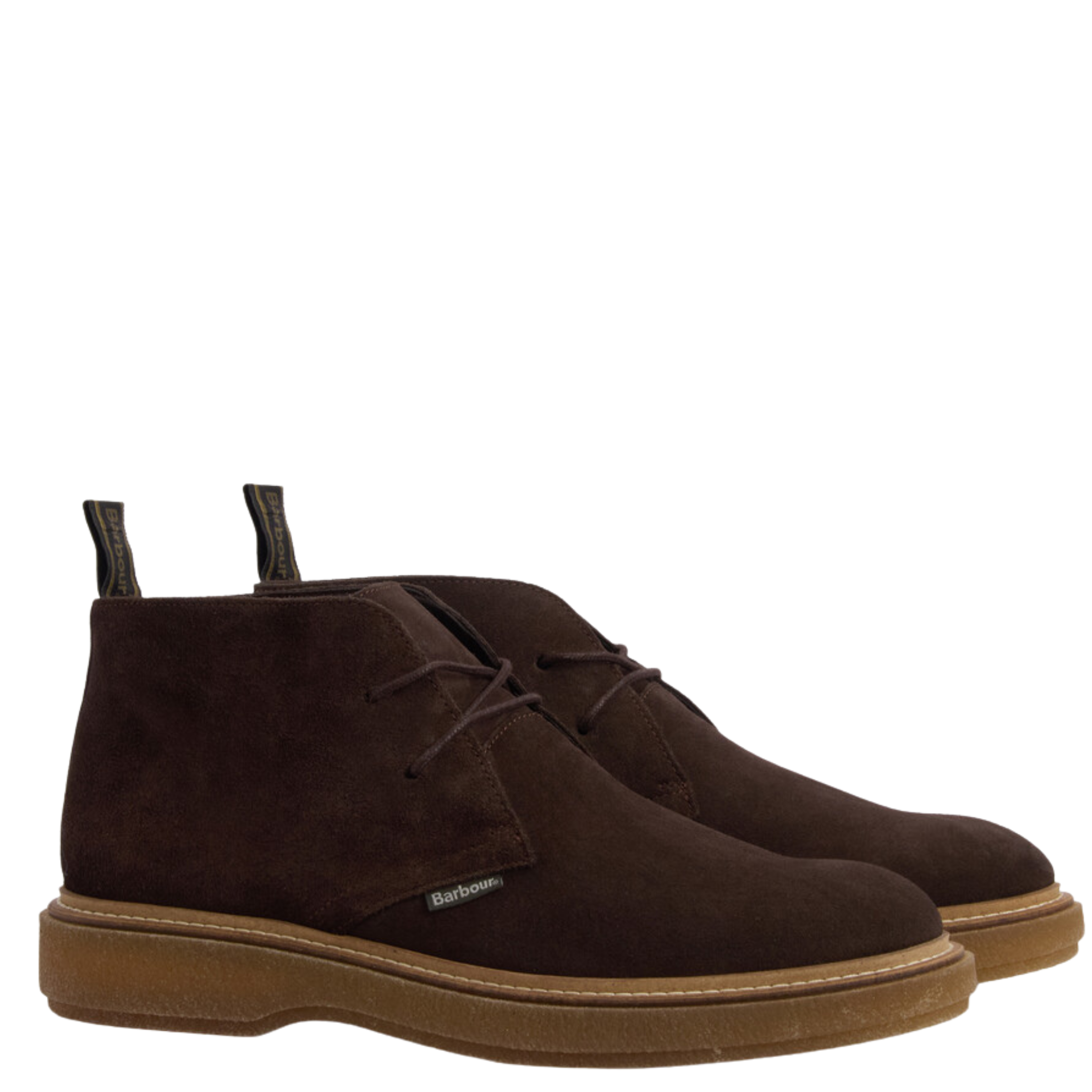 Mens Barbour Chocolate Suede Blaine Boots
