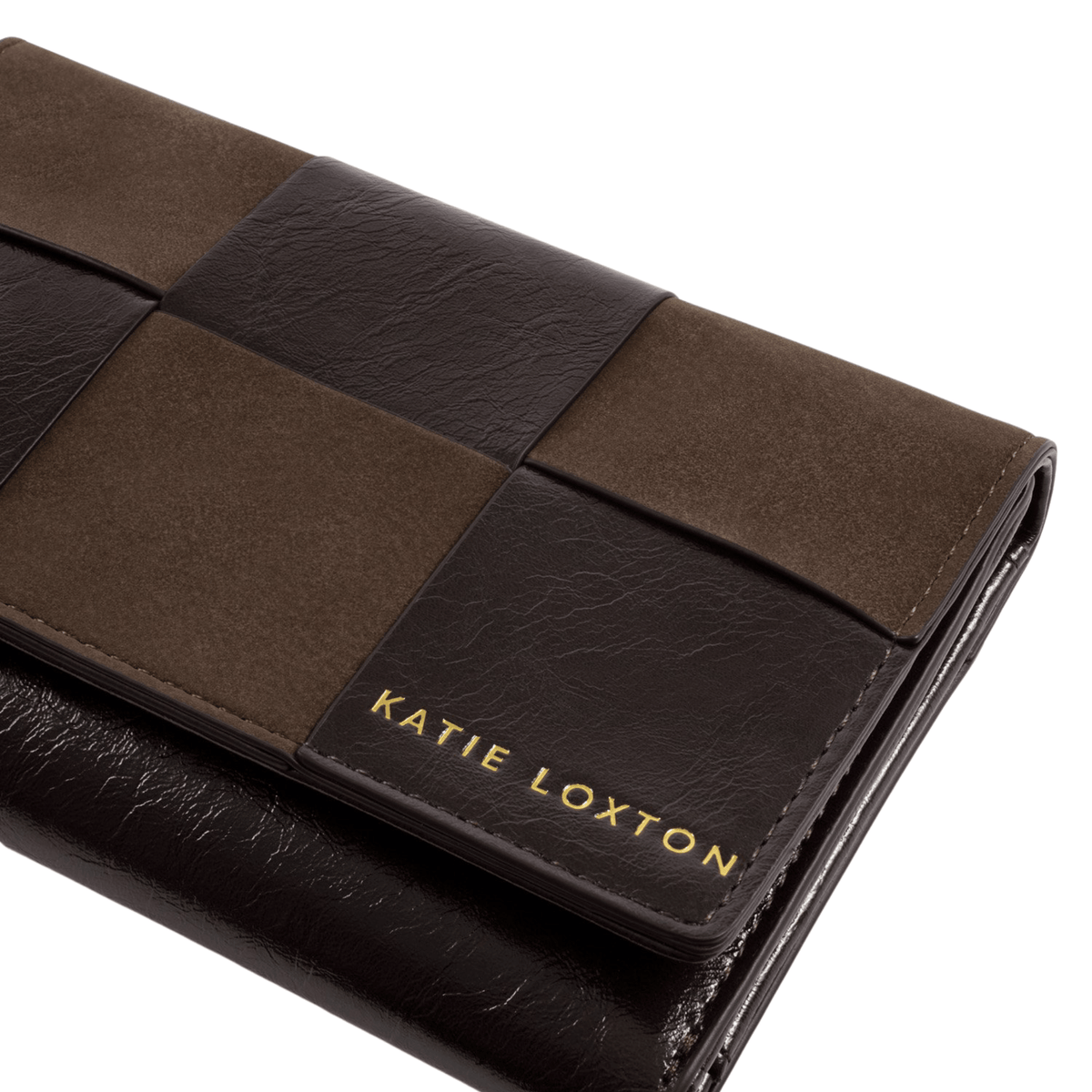 Womens Katie Loxton Bitter Chocolate Taya Woven Purse