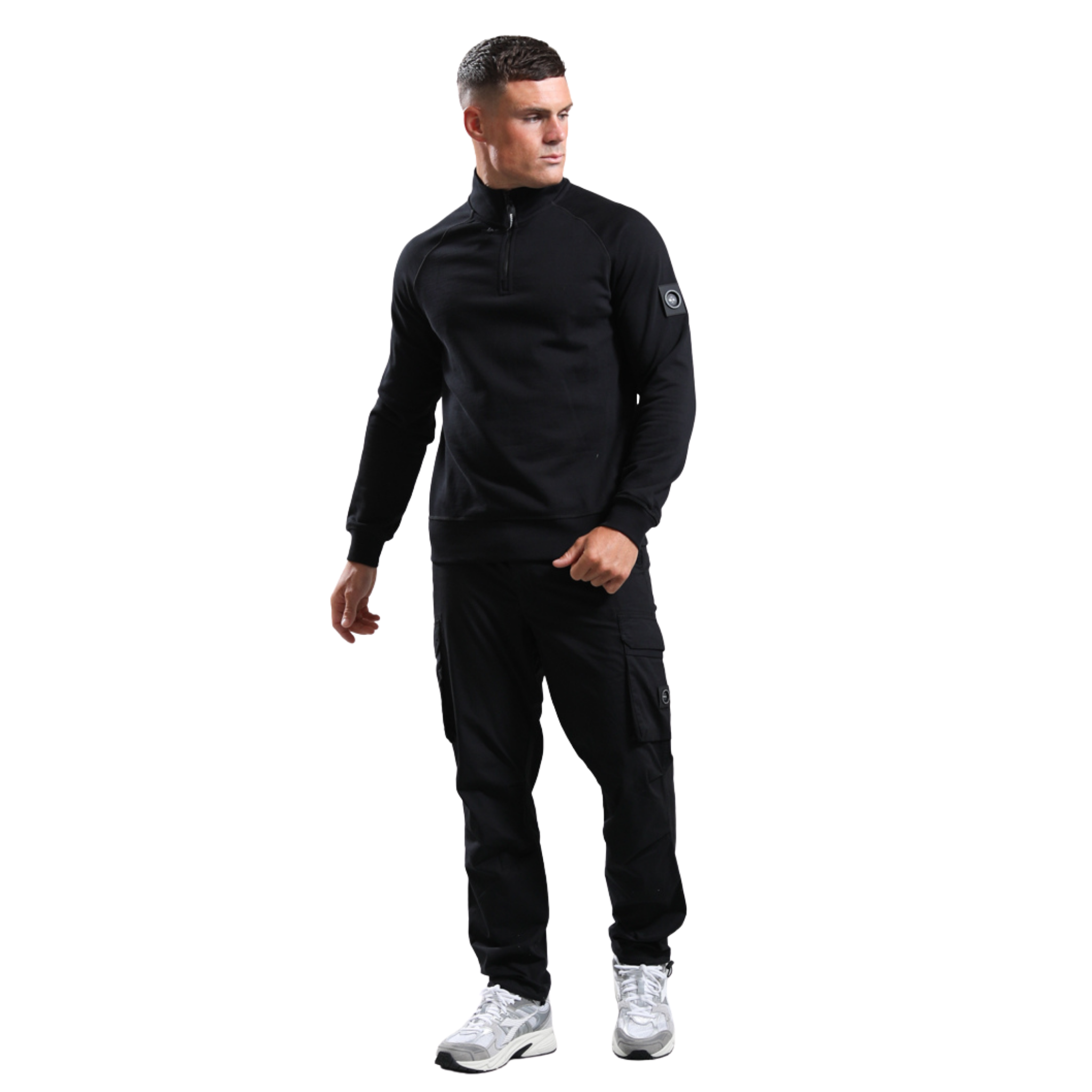 Mens Marshall Artist Black Terrain Cargo Pants