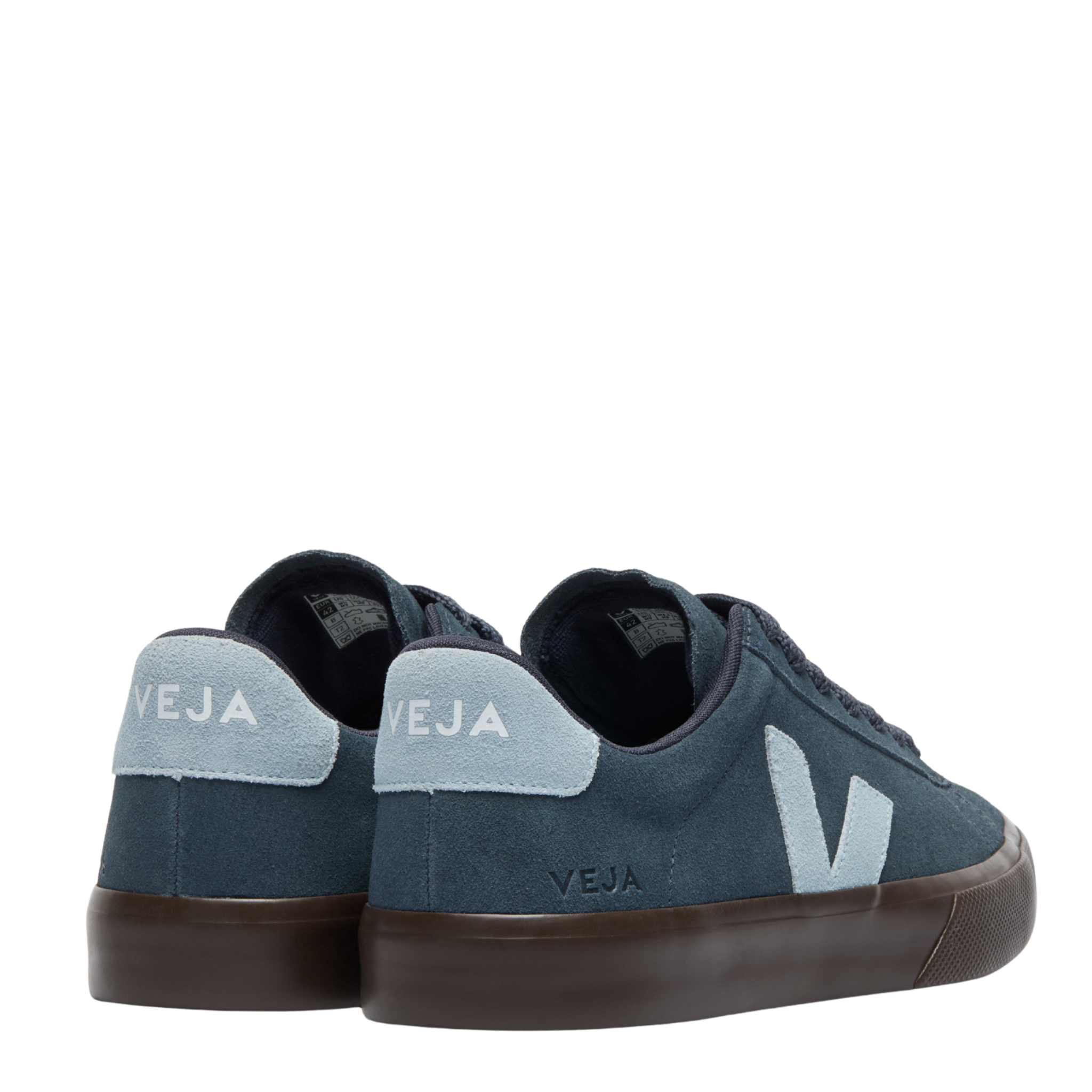 Mens VEJA Nautico/Steel/Eagle Campo Bold Suede Trainers