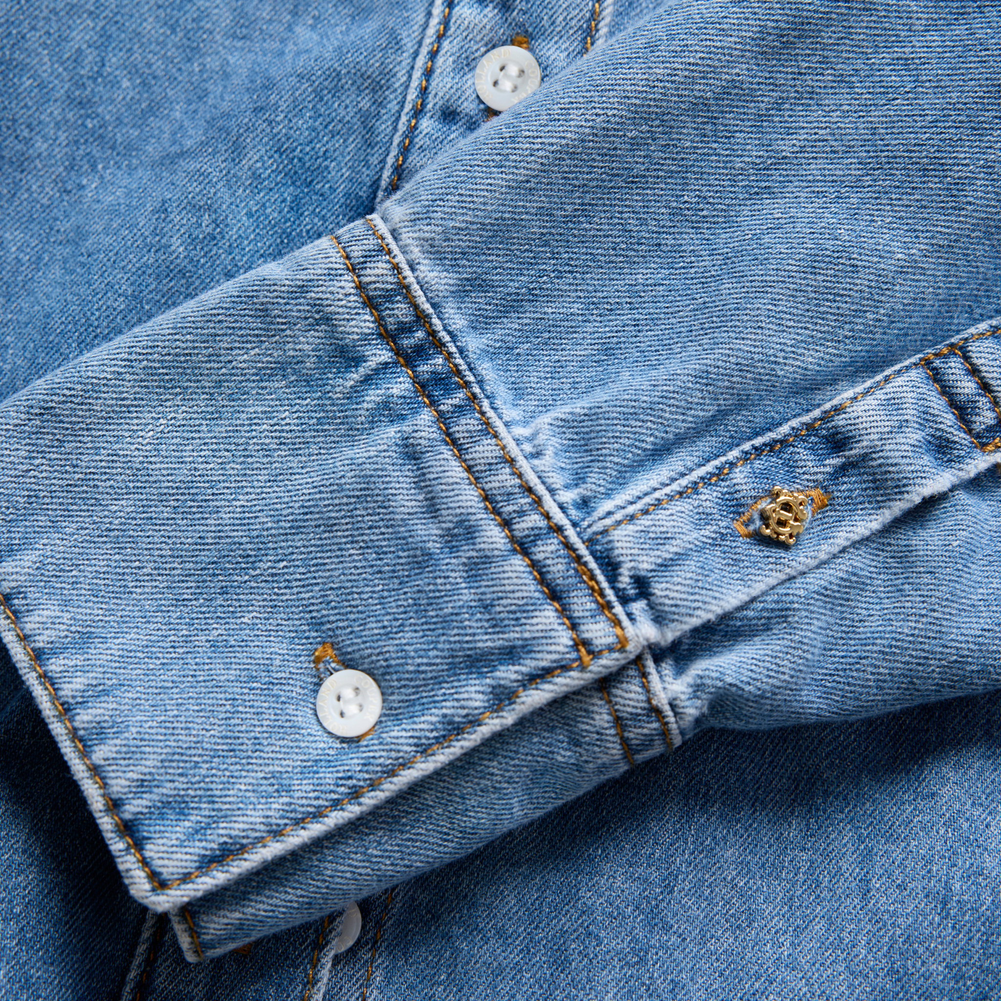Womens Holland Cooper Mid Quartz Cropped Denim Shirt