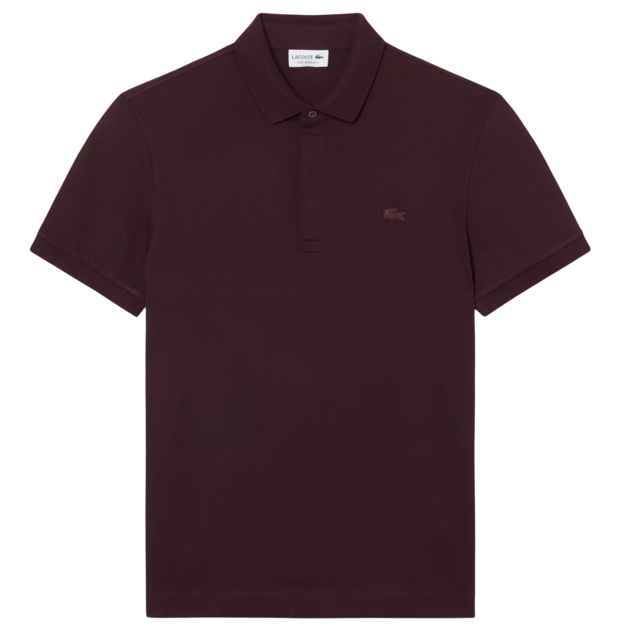Mens Lacoste Oxblood Paris Smart Regular Fit S/s Polo