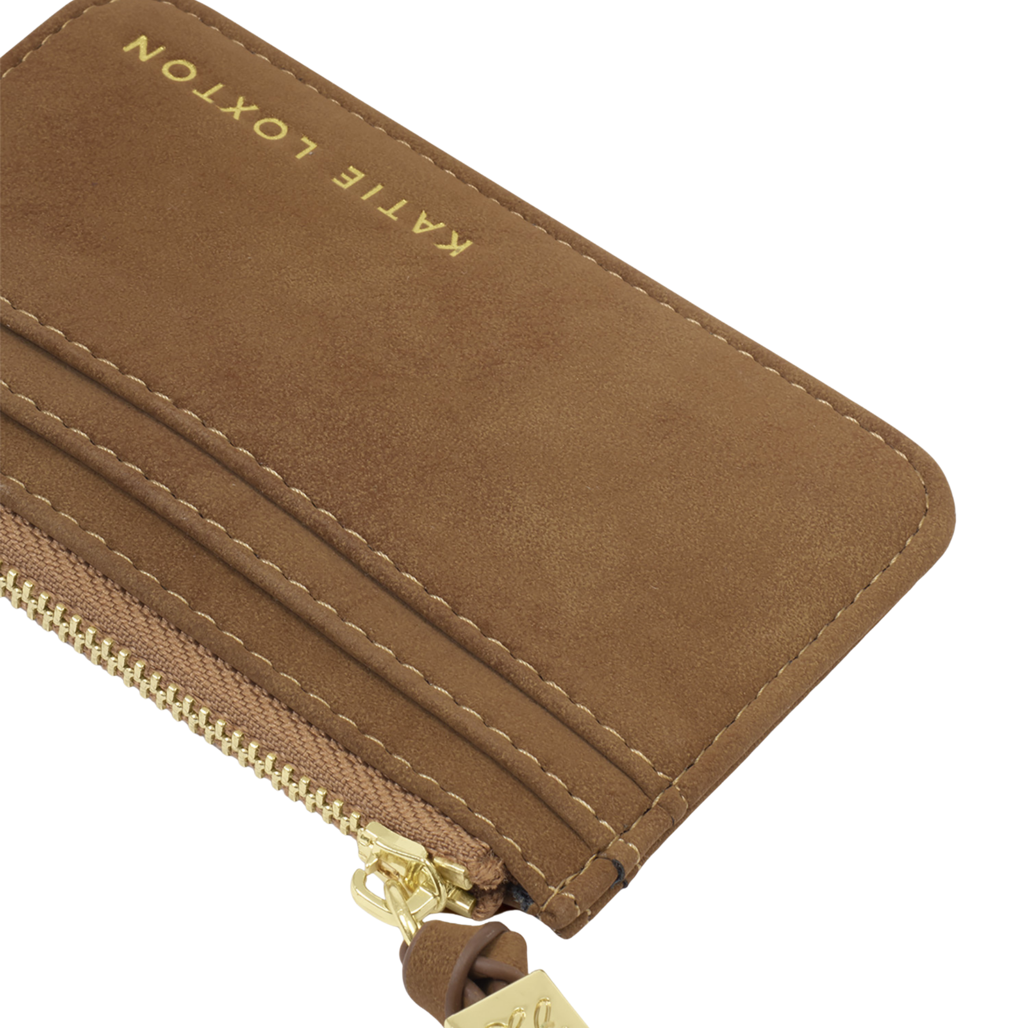 Womens Katie Loxton Caramel Suedette Gift Boxed Coin & Cardholder