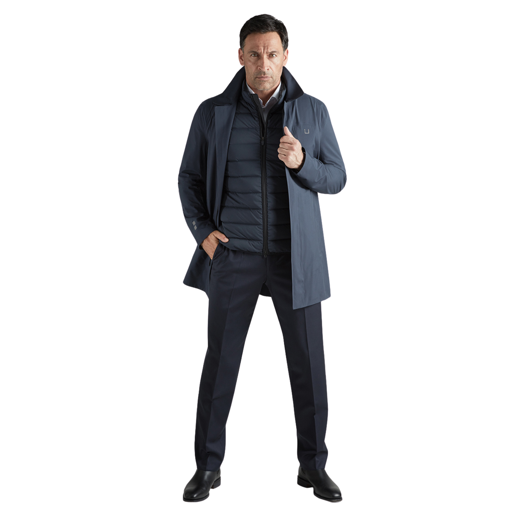 Mens UBR Navy Sonic Vest Gilet