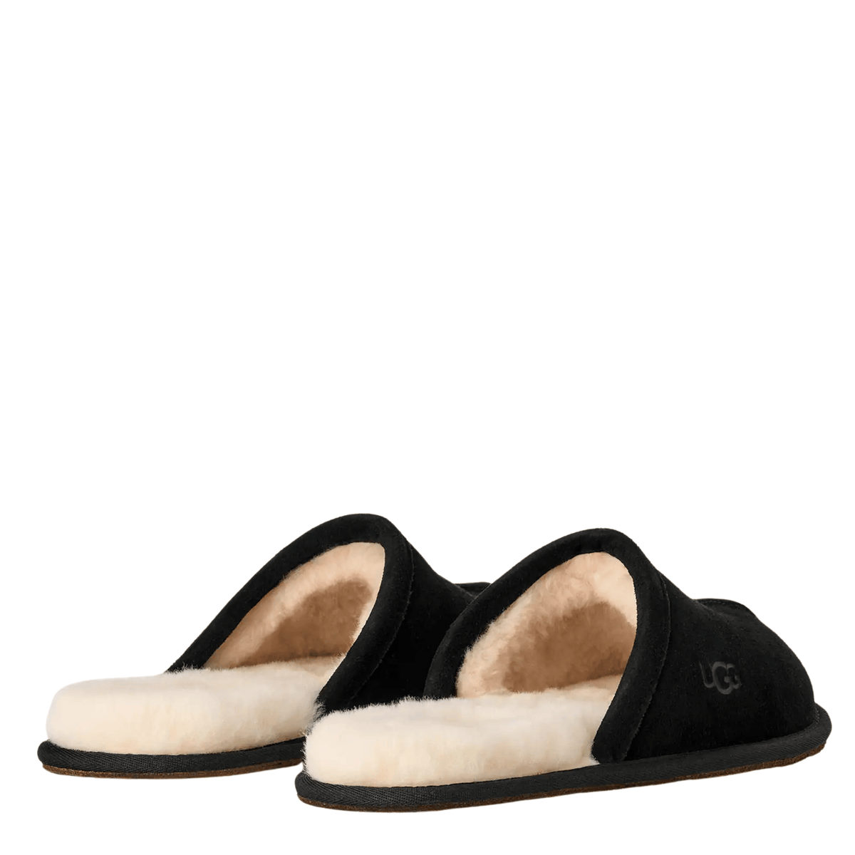 Mens UGG Black Scuff Slippers