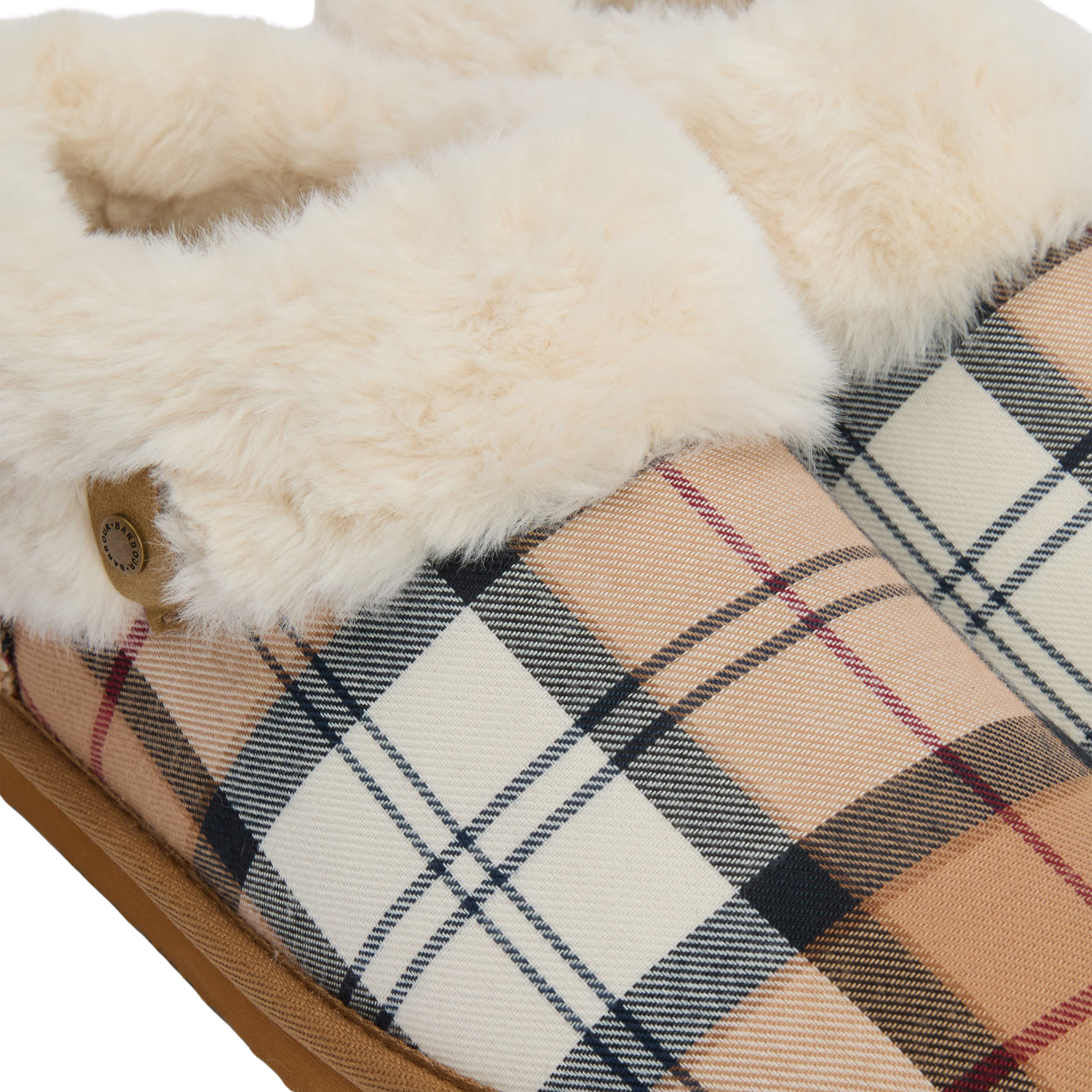 Womens Barbour Hessian Tartan Eloise Bootie Slippers