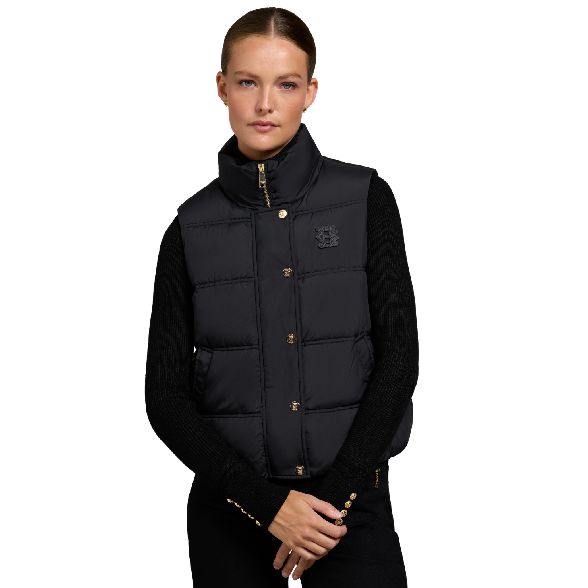 Womens Holland Cooper Black Milton Padded Gilet