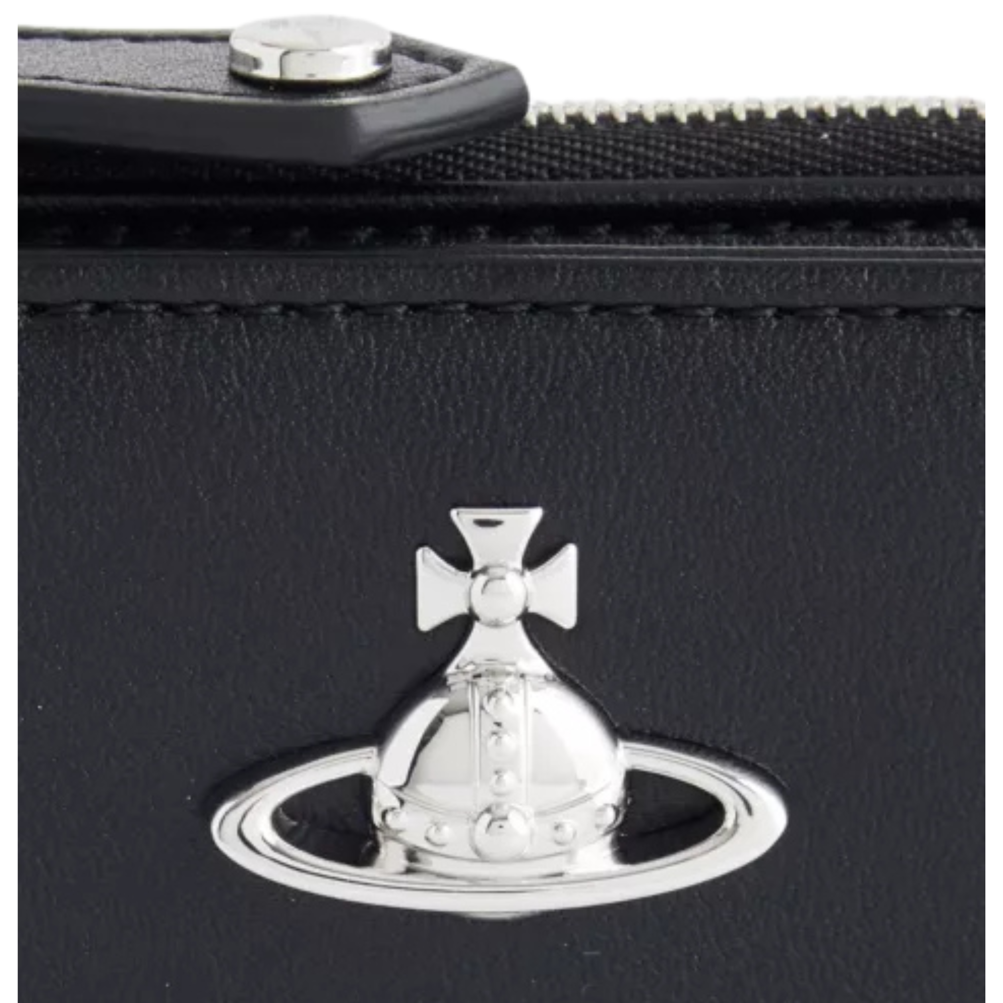 Womens Vivienne Westwood Black Smooth Slim Flap Card Holder