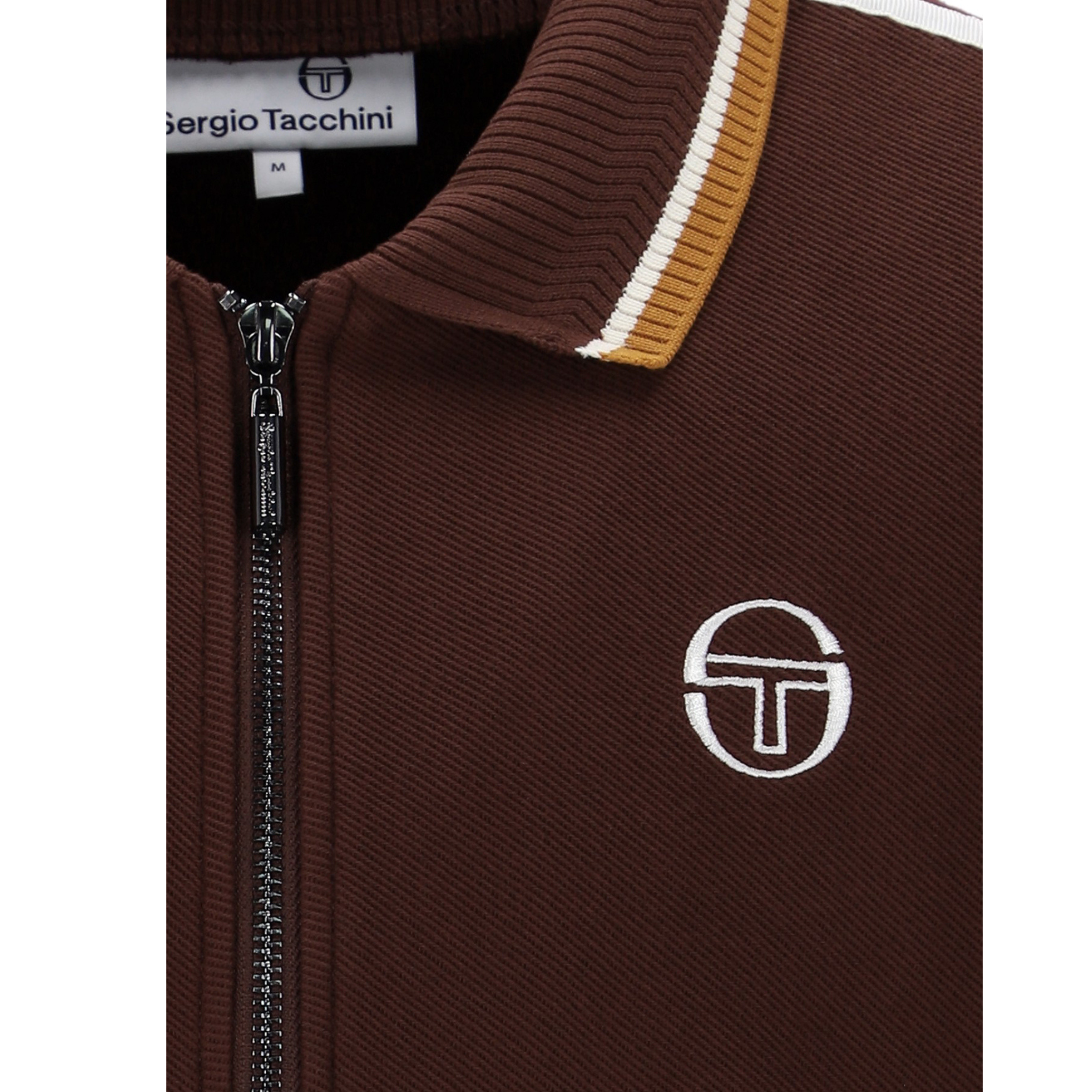 Mens Sergio Tacchini Bitter Chocolate Giorno Track Top
