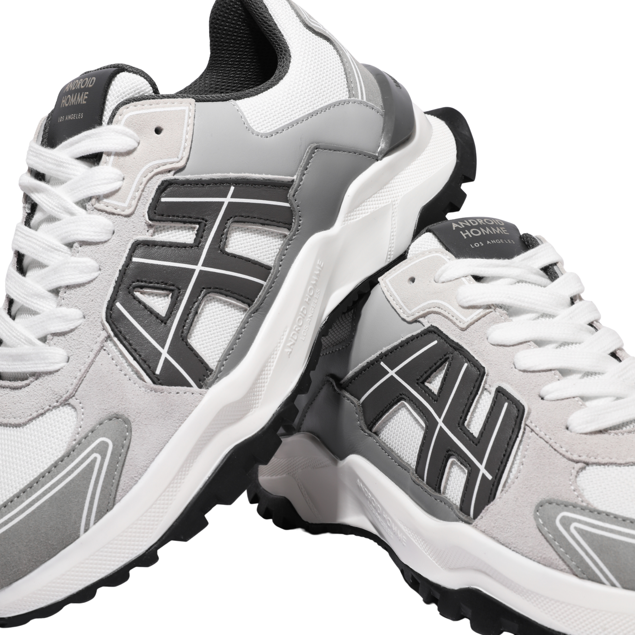Mens Android Homme White AH One Ballistic Nylon Trainers
