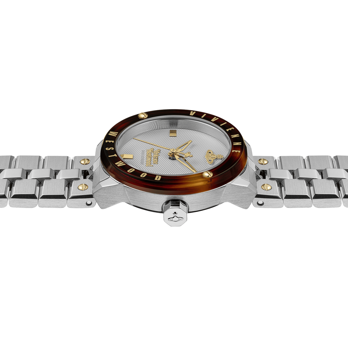 Womens Vivienne Westwood Silver/Tortoise The Trellick Watch