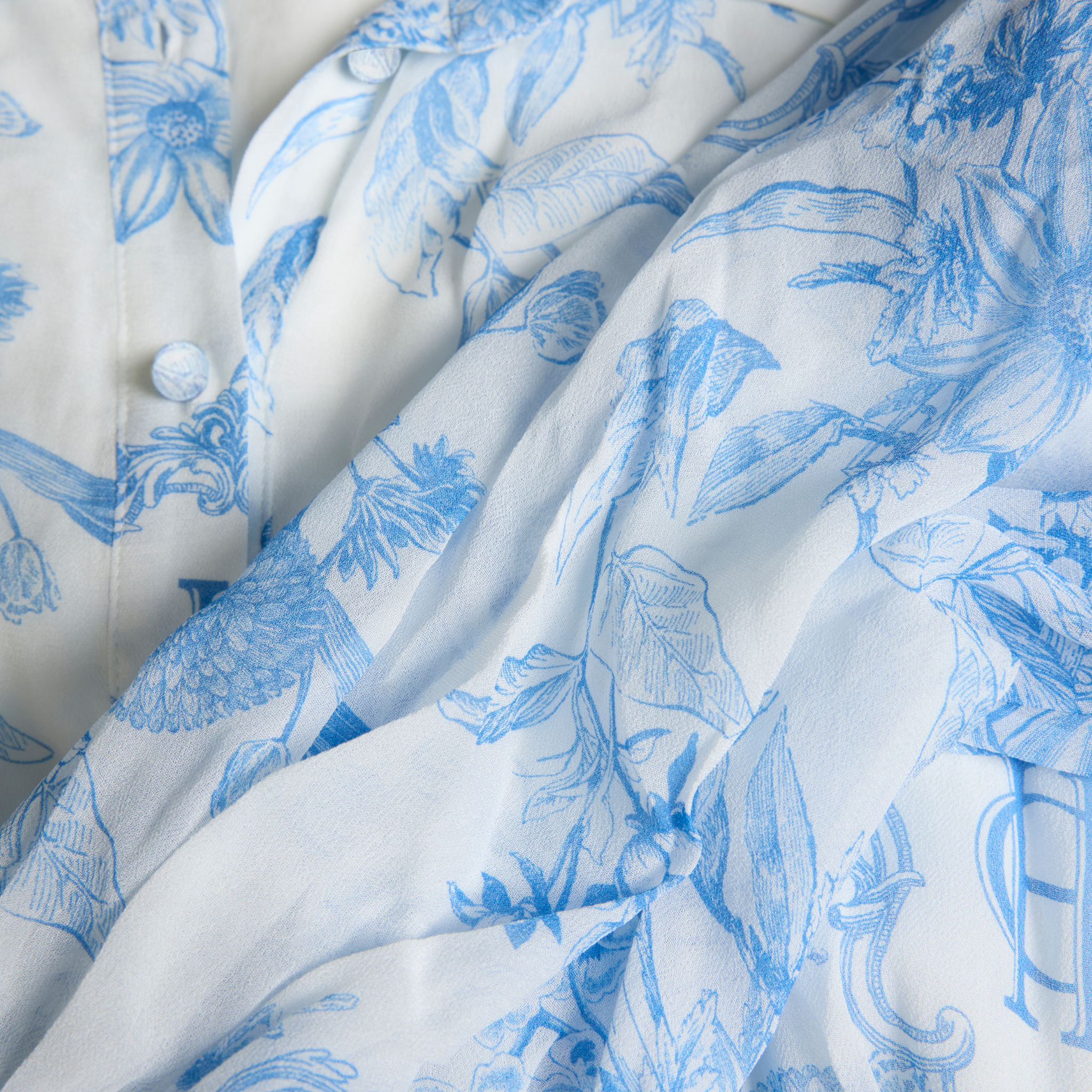 Womens Holland Cooper English Blue Garden Paros Shirt Dress