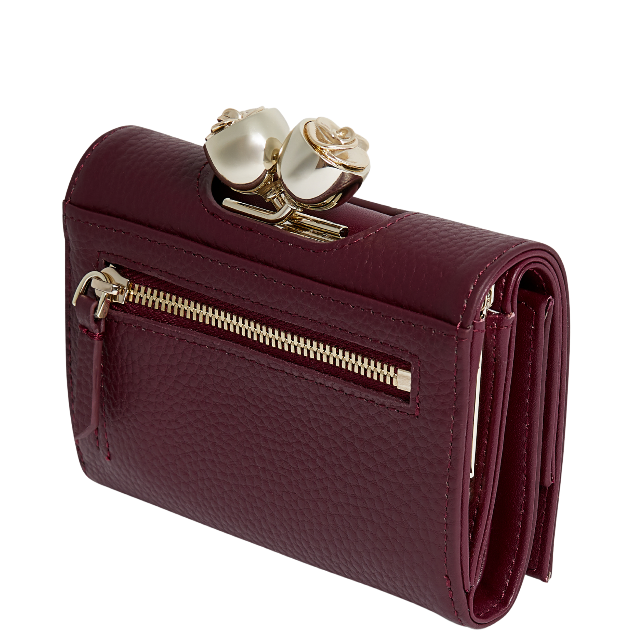 Womens Ted Baker Dark Red Roosa Small Bobble Purse