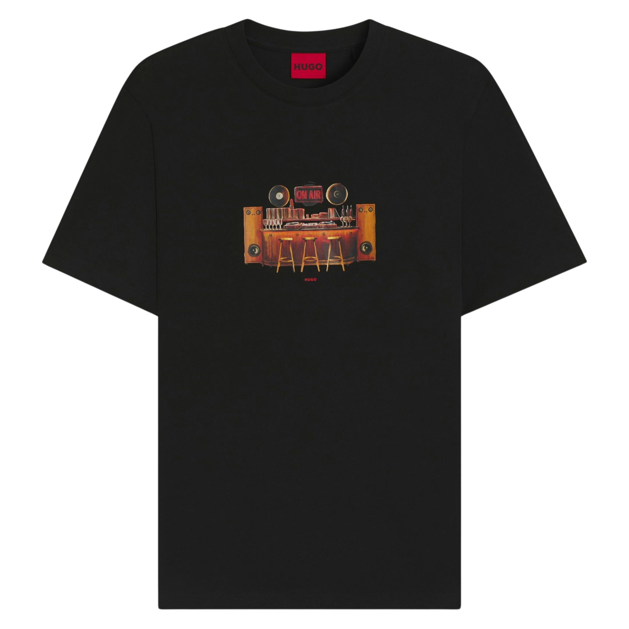 Mens HUGO Black Durectee S/s T Shirt