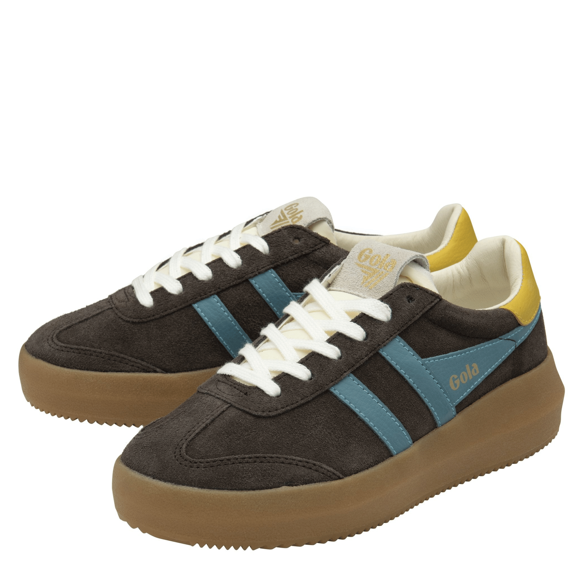Womens Gola Mocha/Ocean/Pollen Athena Trainers