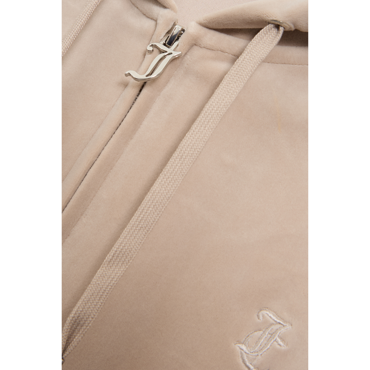 Womens Juicy Couture String Robertson Classic Zip Hoodie