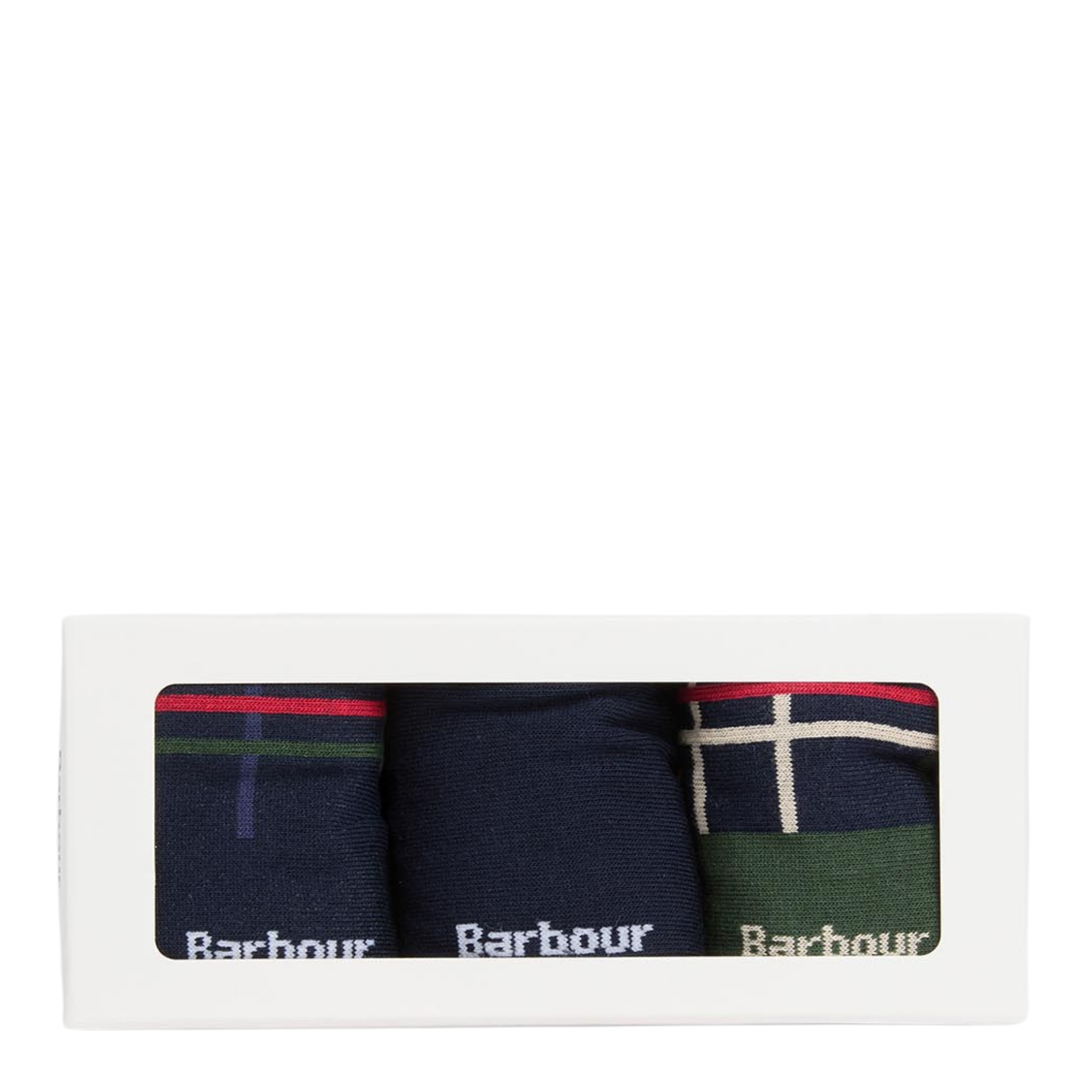 Mens Barbour Classic Tartan 3PK Socks Gift Box