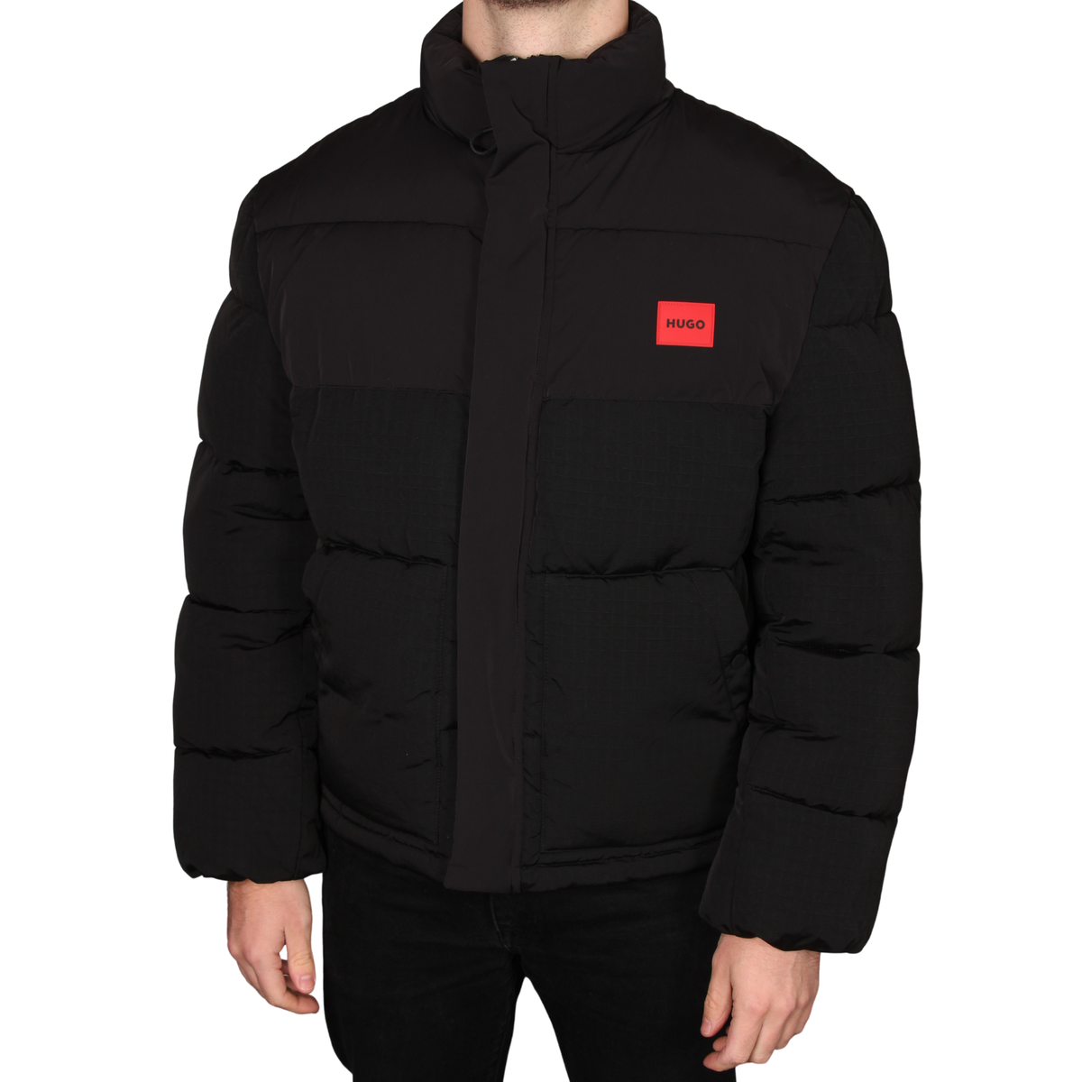 Mens HUGO Black Balto2642 Padded Jacket