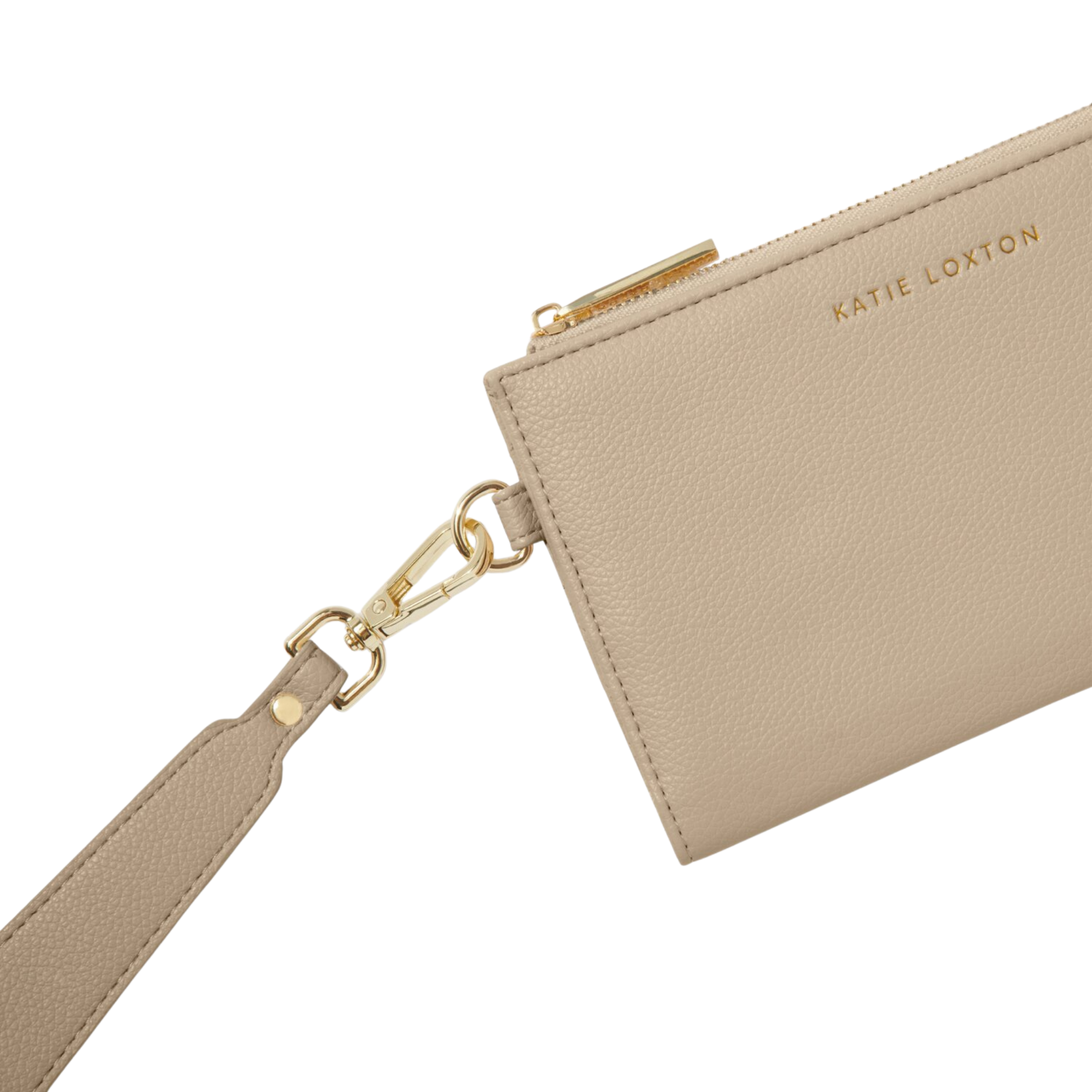 Womens Katie Loxton Light Taupe Zana Wristlet Purse