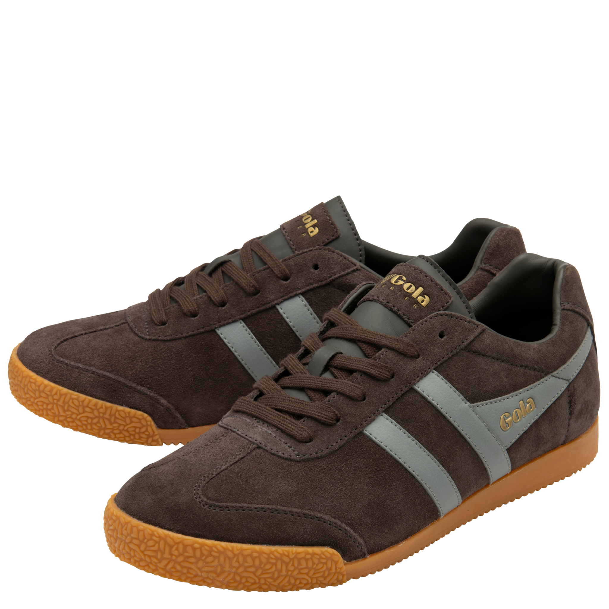 Mens Gola Mocha/Cement Harrier Trainers