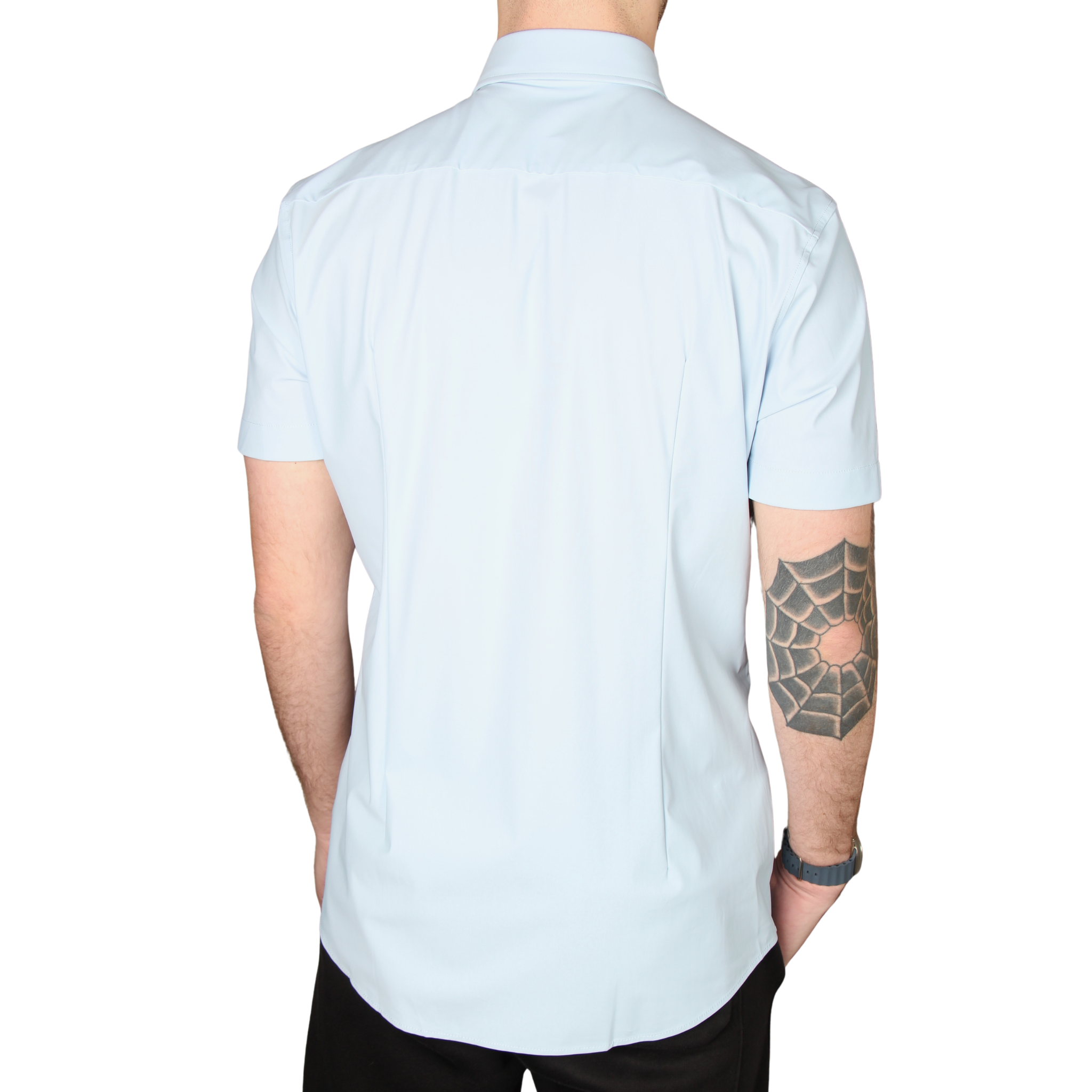 Mens BOSS Light Blue P-HANK-K-SH-262 S/s Shirt