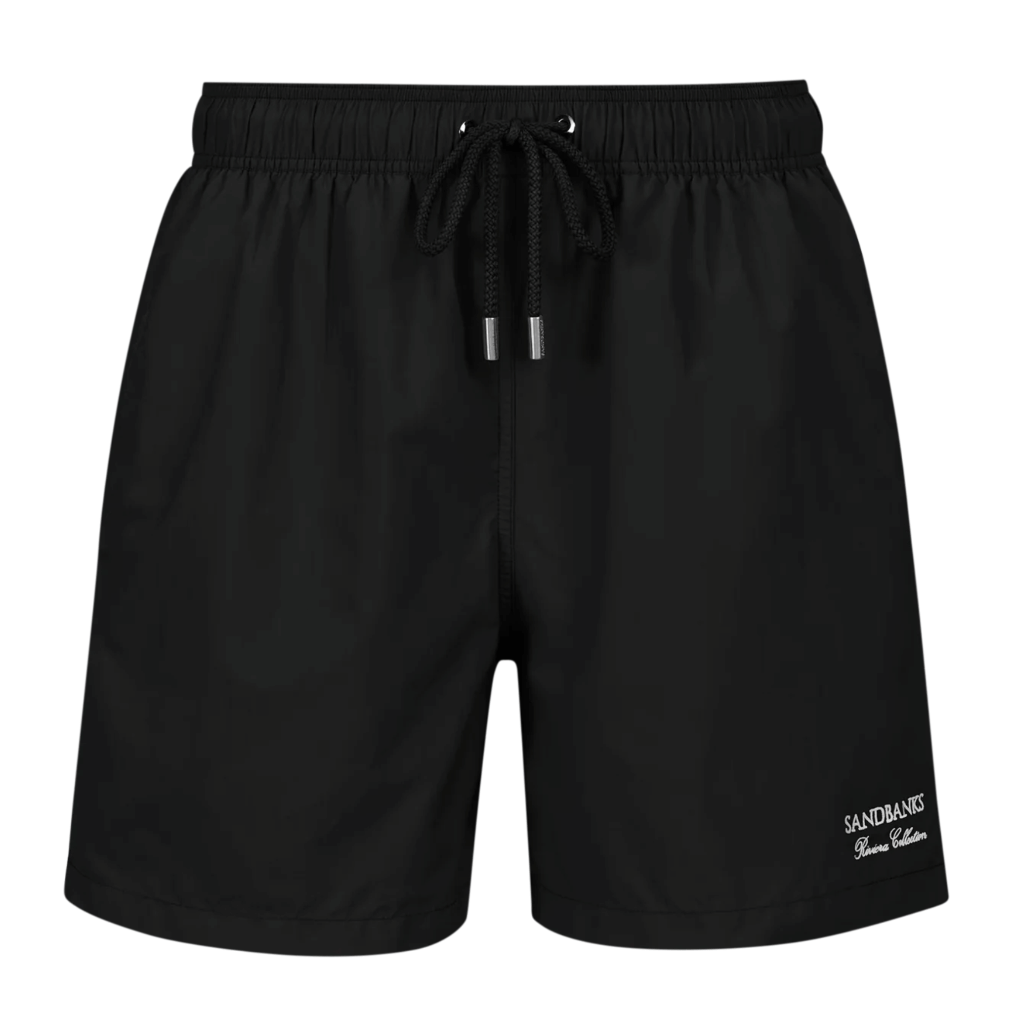 Mens Sandbanks Black Riviera Collection Swim Shorts